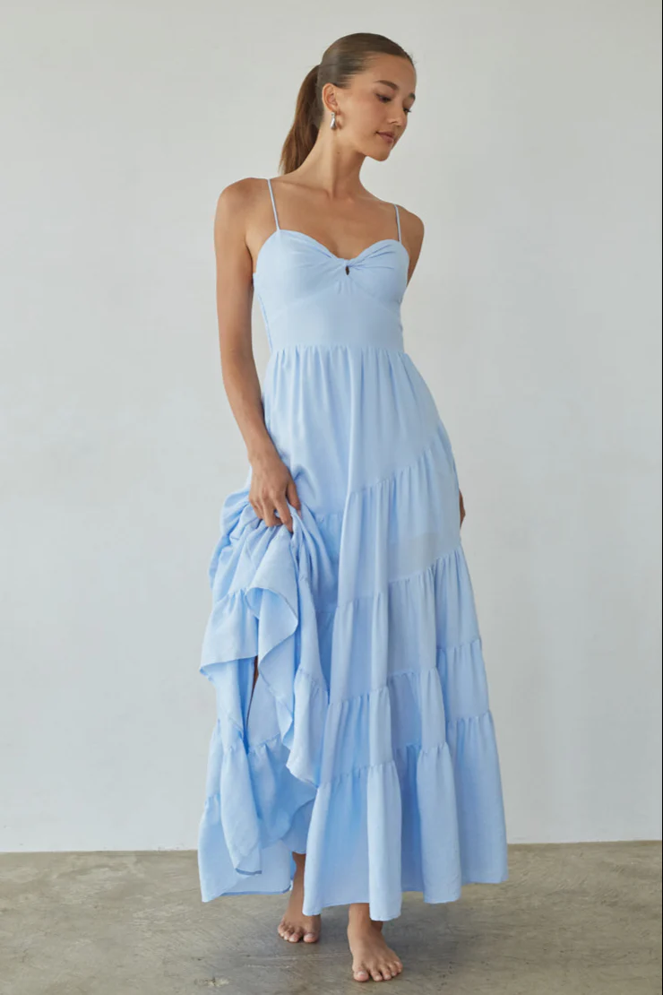 Donna Twist Front Maxi Dress