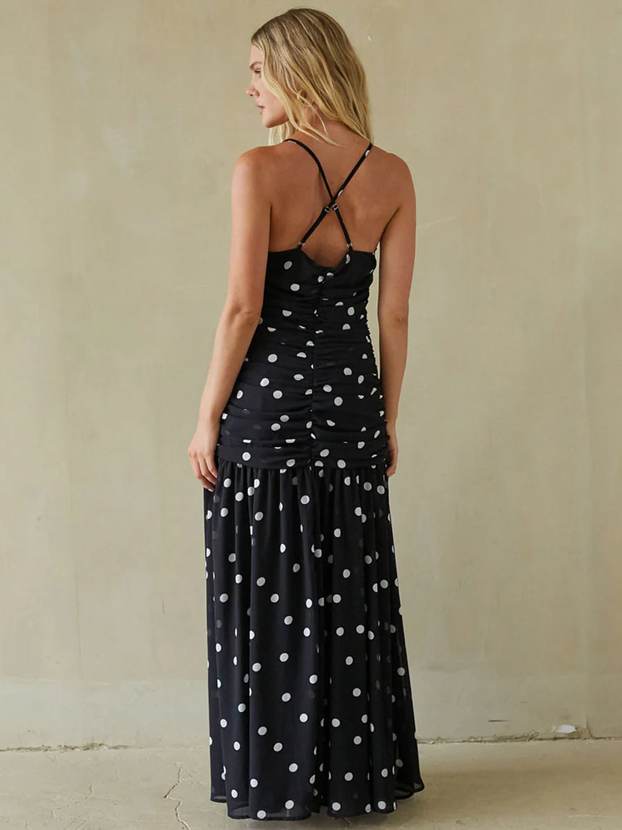 Tansy Ruched Maxi Dress