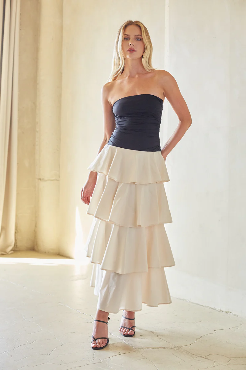 NIA Mathilda Tiered Maxi Dress