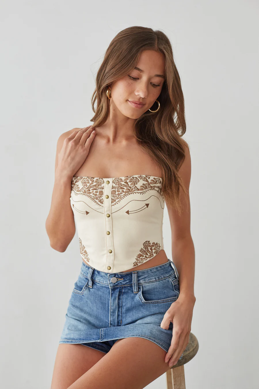 Montana Western Embroidered Top
