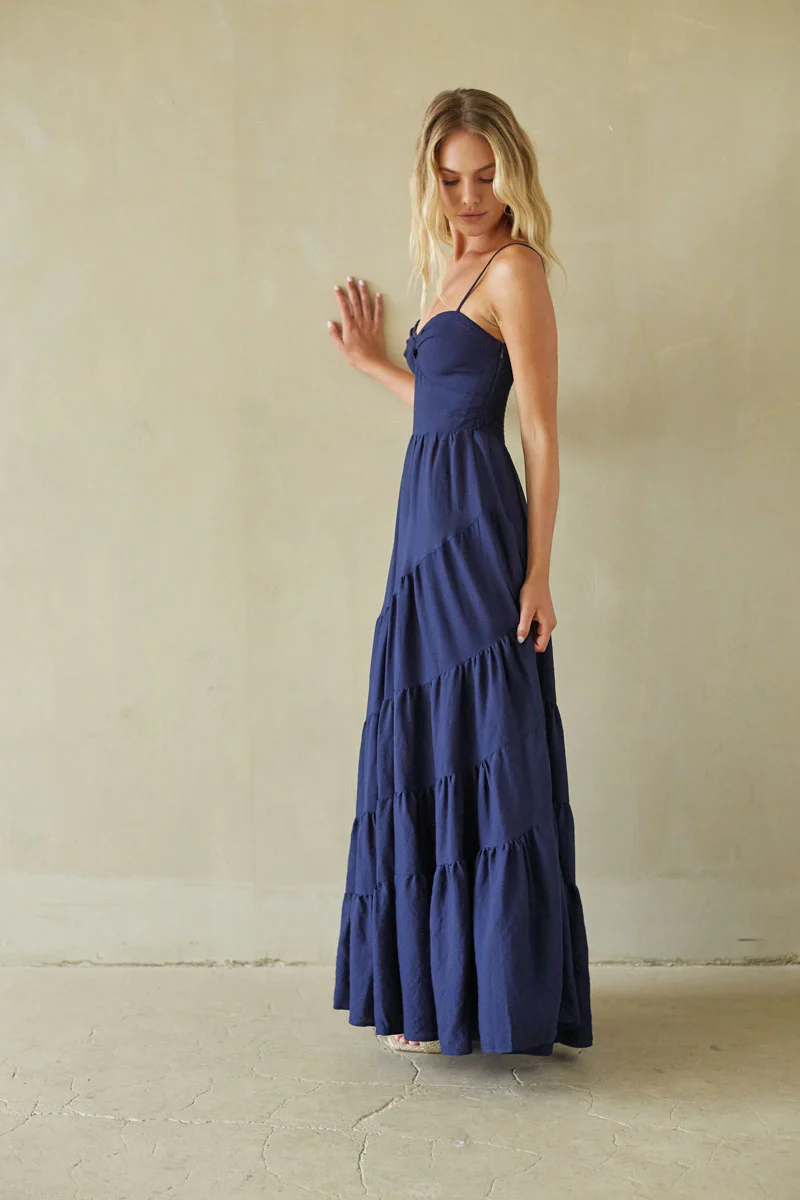 Donna Twist Front Maxi Dress