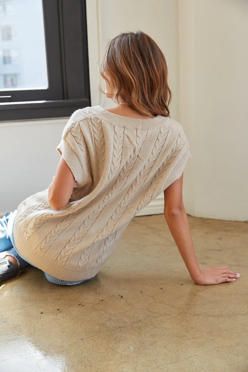 Maple Oversized Sweater Vest