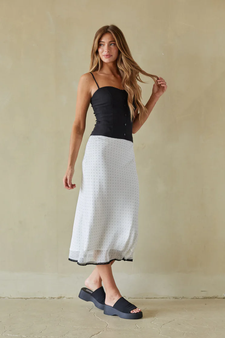 Estelle Button Up Bustier Top