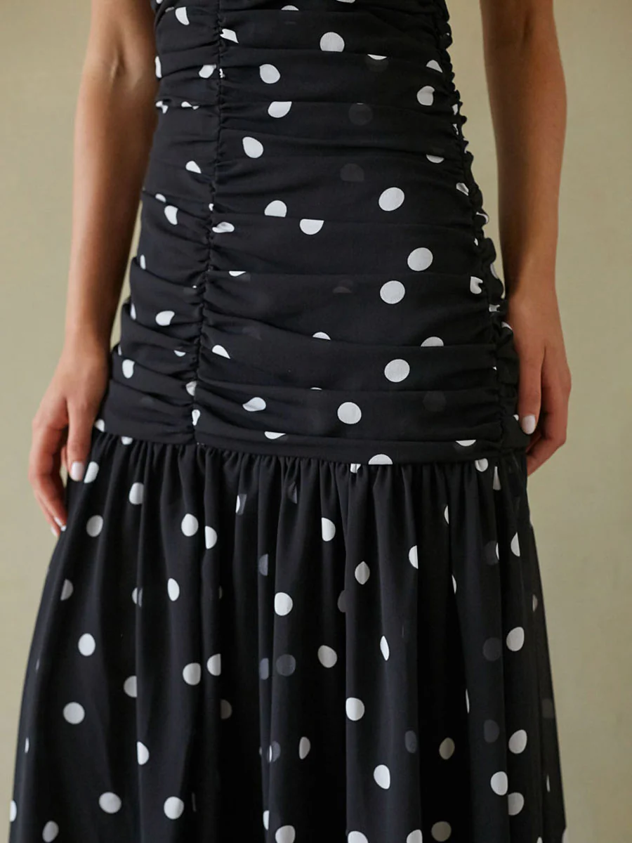 Tansy Ruched Maxi Dress