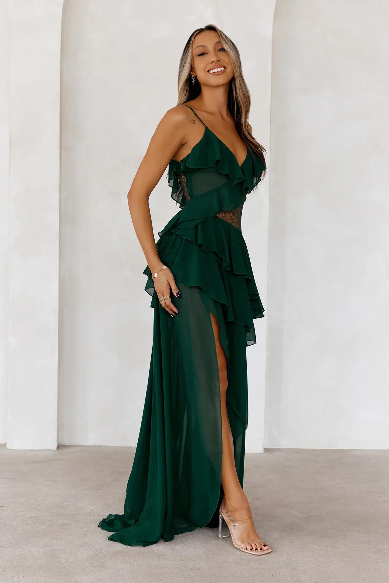Dream Night Maxi Dress Green