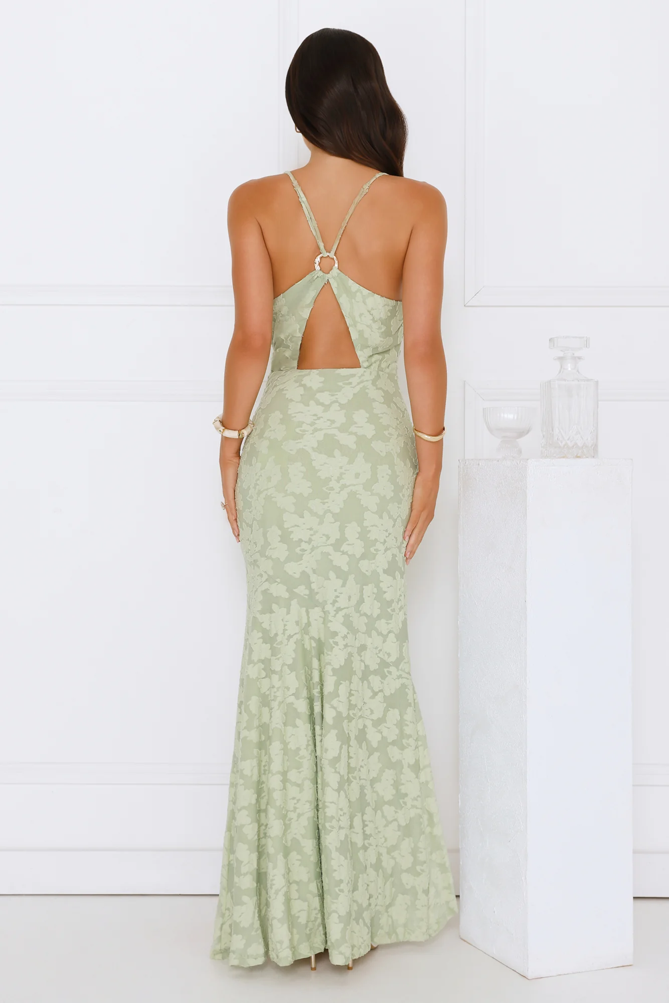 Pretty Haze Maxi Dress Sage