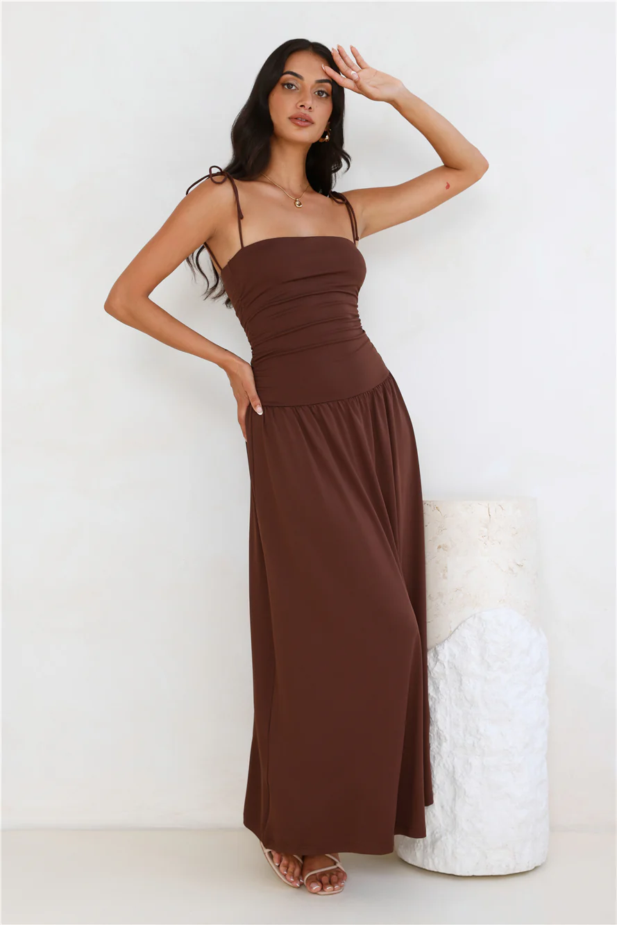 Dream Strides Maxi Dress Brown