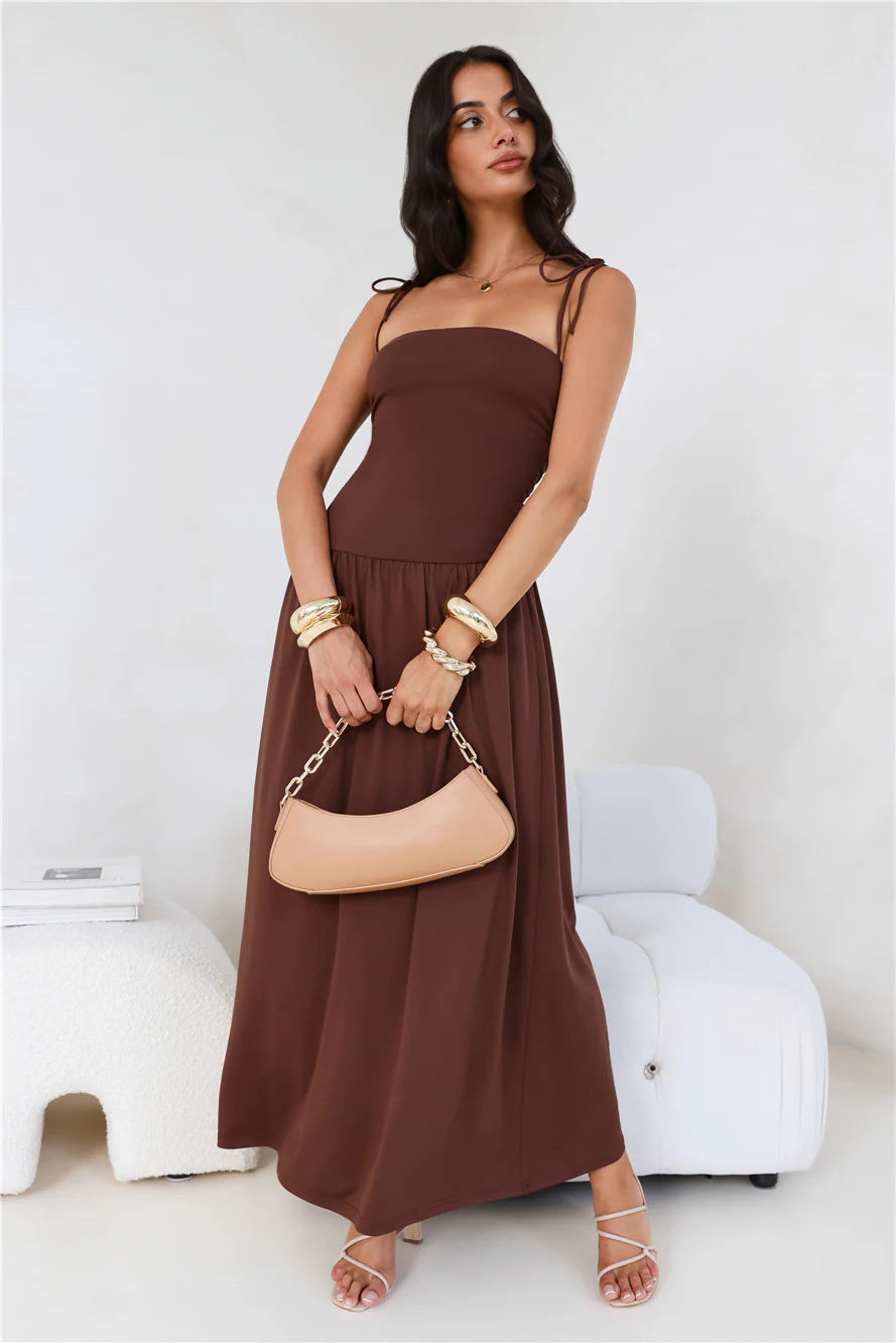 Dream Strides Maxi Dress Brown