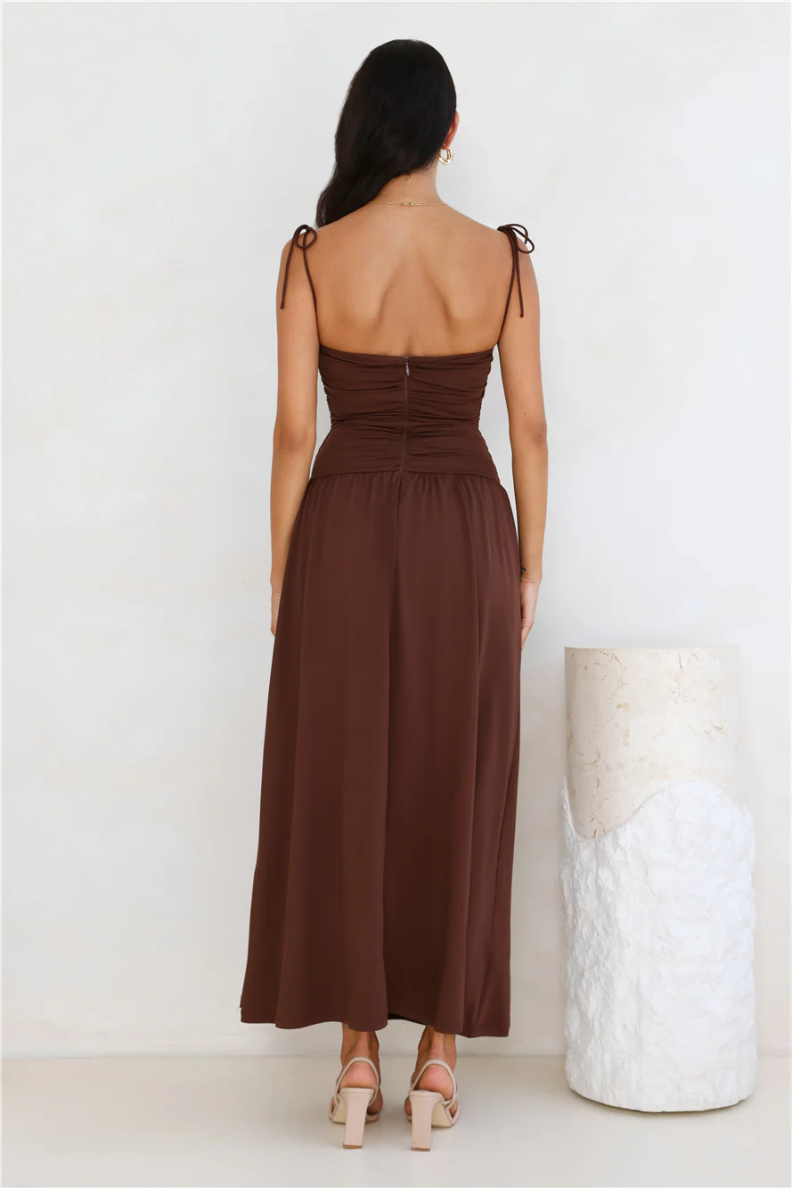 Dream Strides Maxi Dress Brown