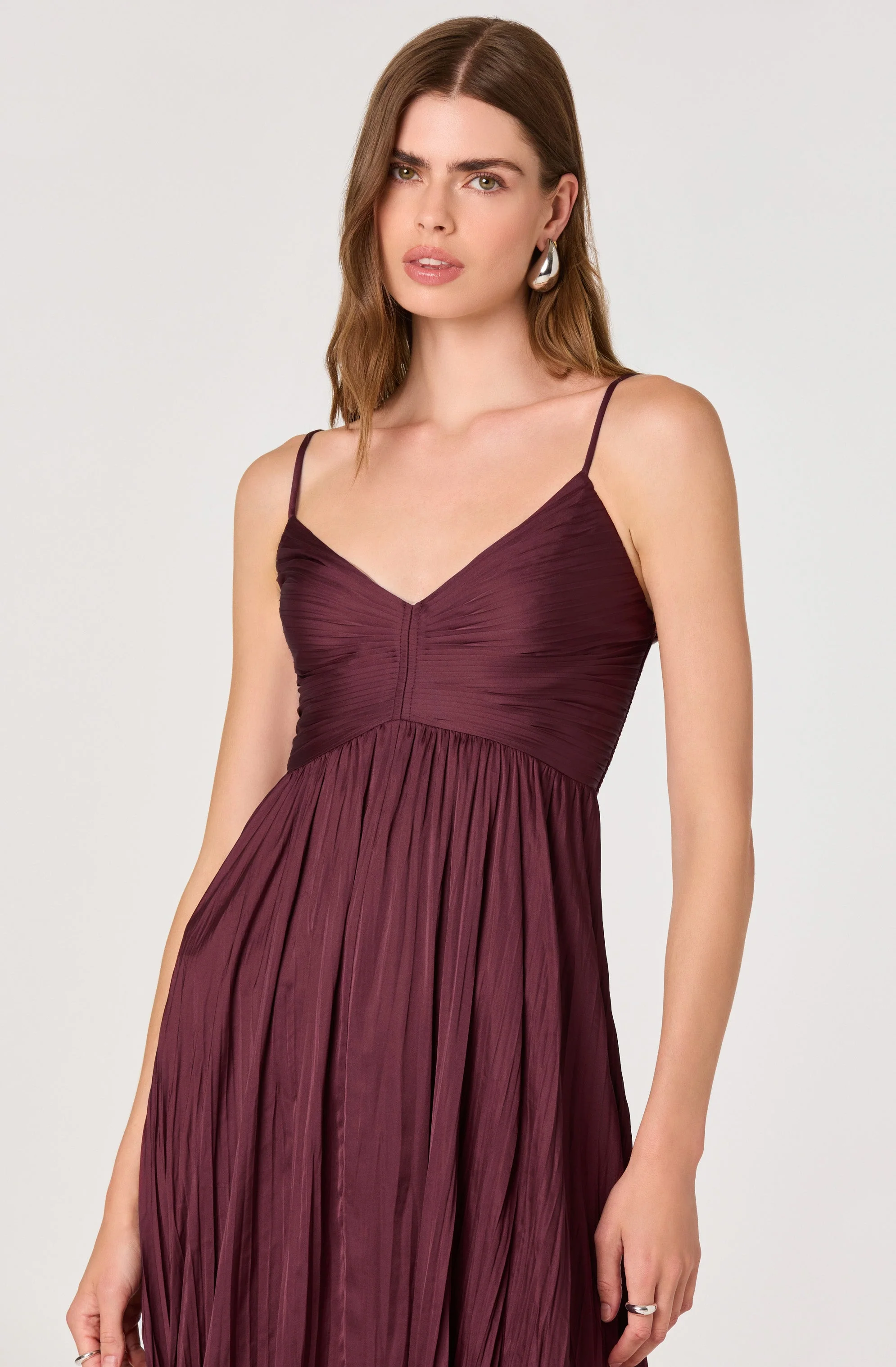 Maeve Pleated Midi Dress