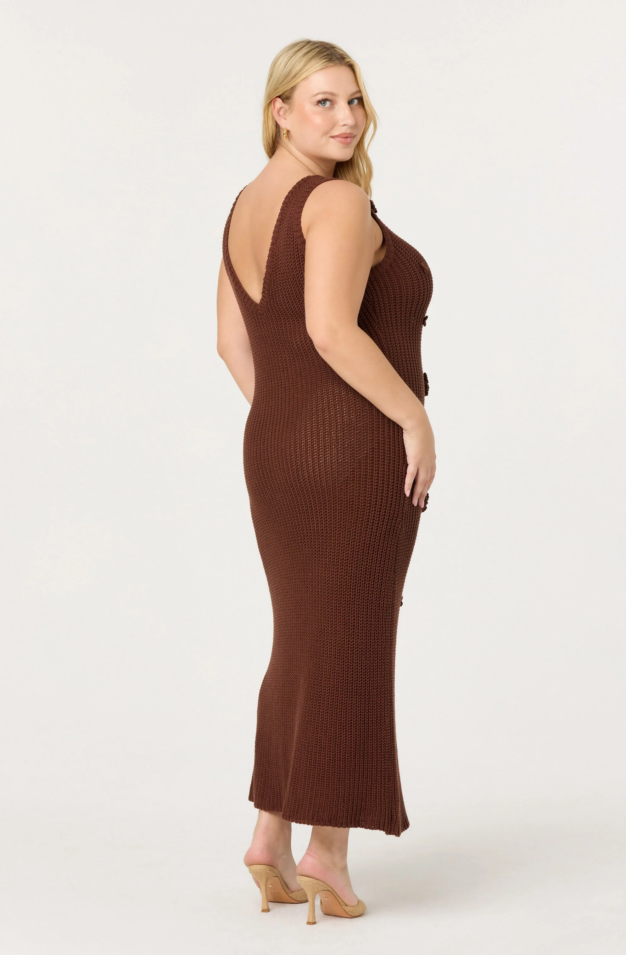 Ainhoa 3D Floral Sweater Dress