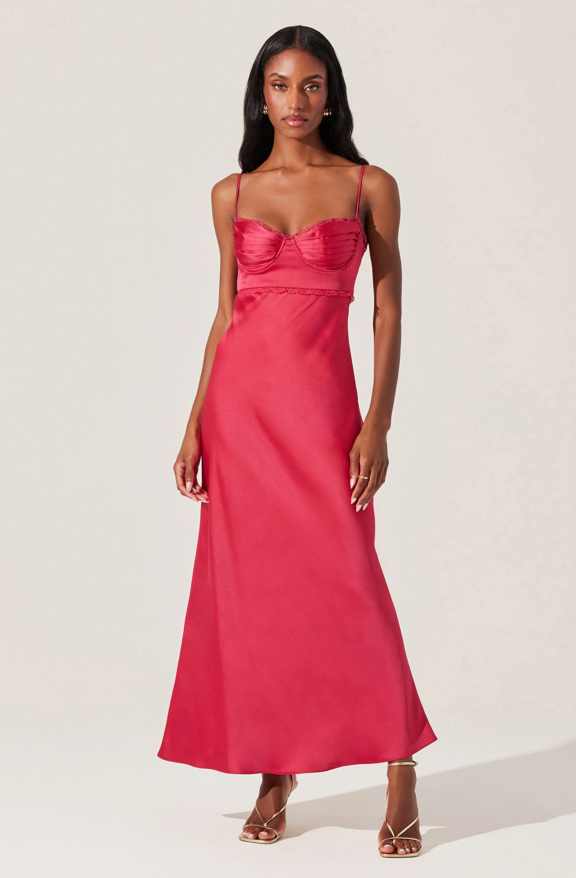Florianne Satin Maxi Dress