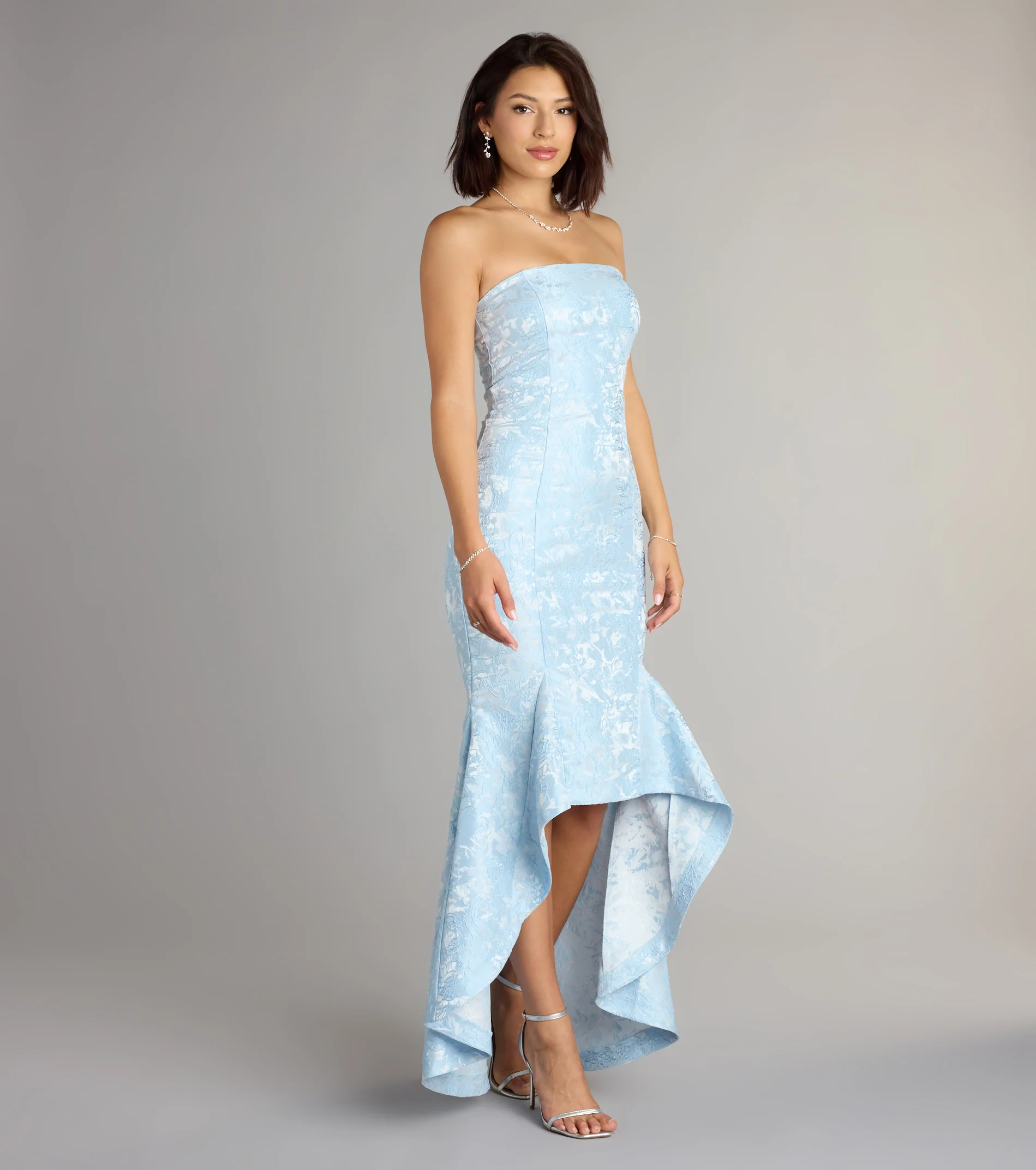 Luna Floral High Low Mermaid Formal Dress