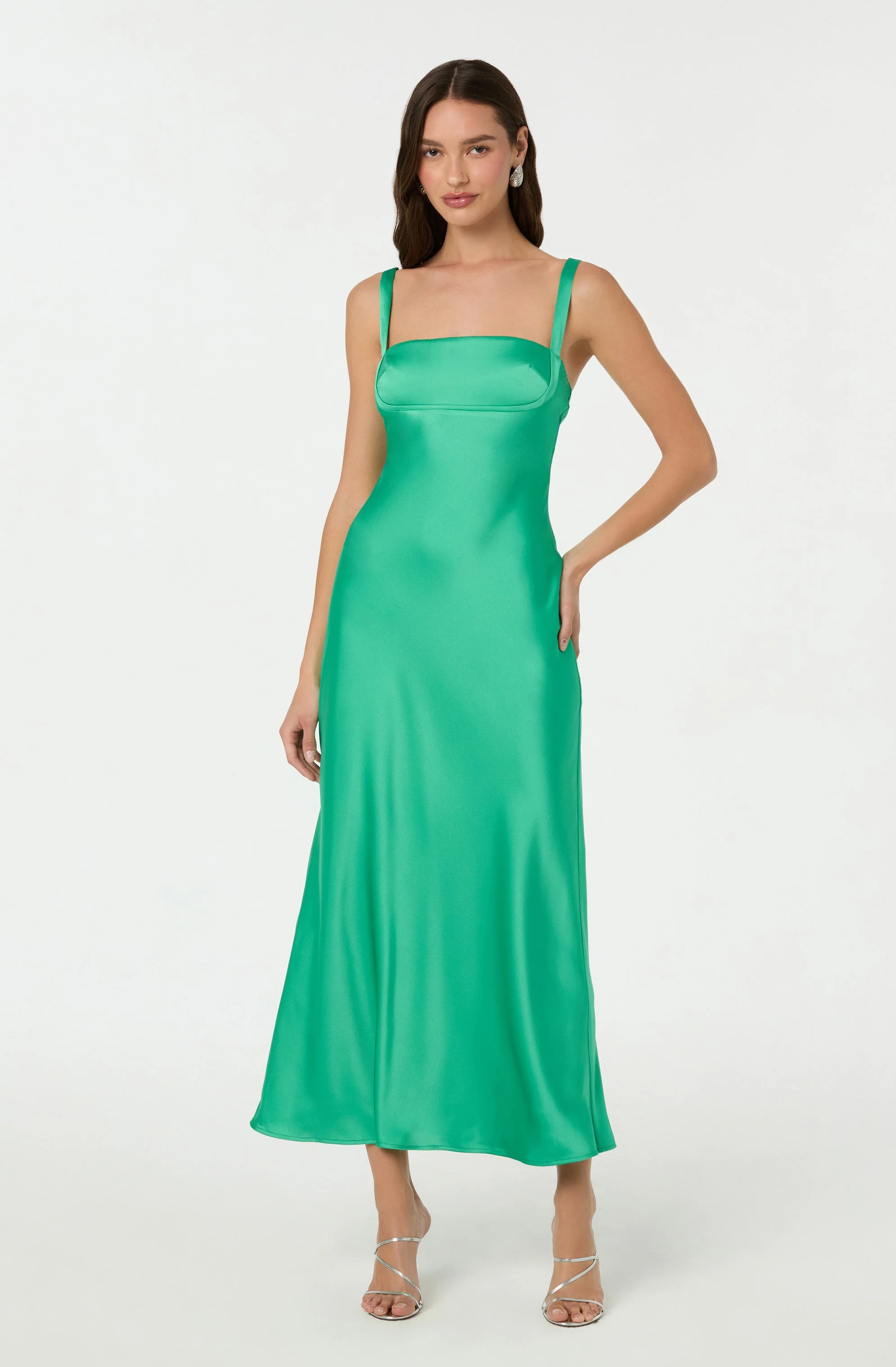 Stacie Satin Maxi Dress