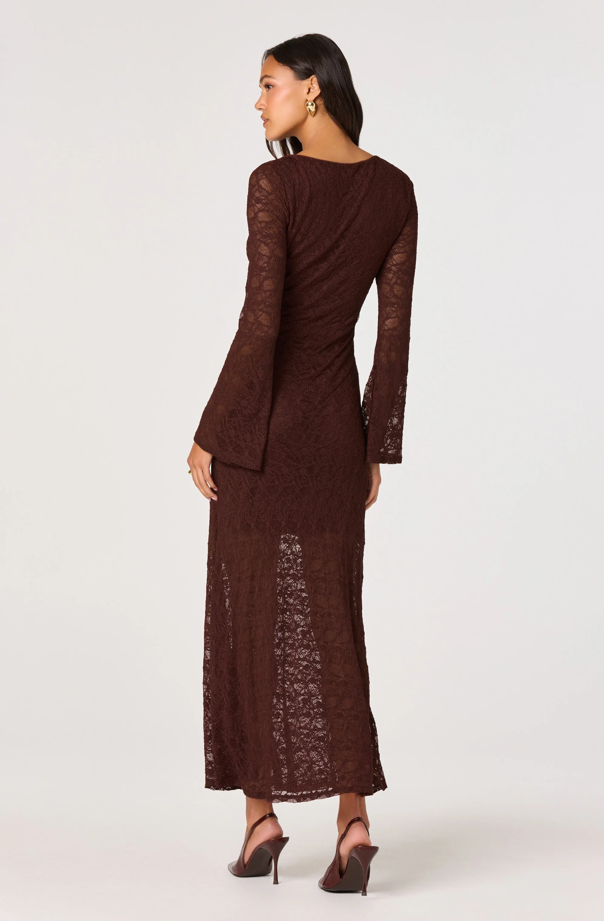 Long Sleeve Lace Maxi Dress