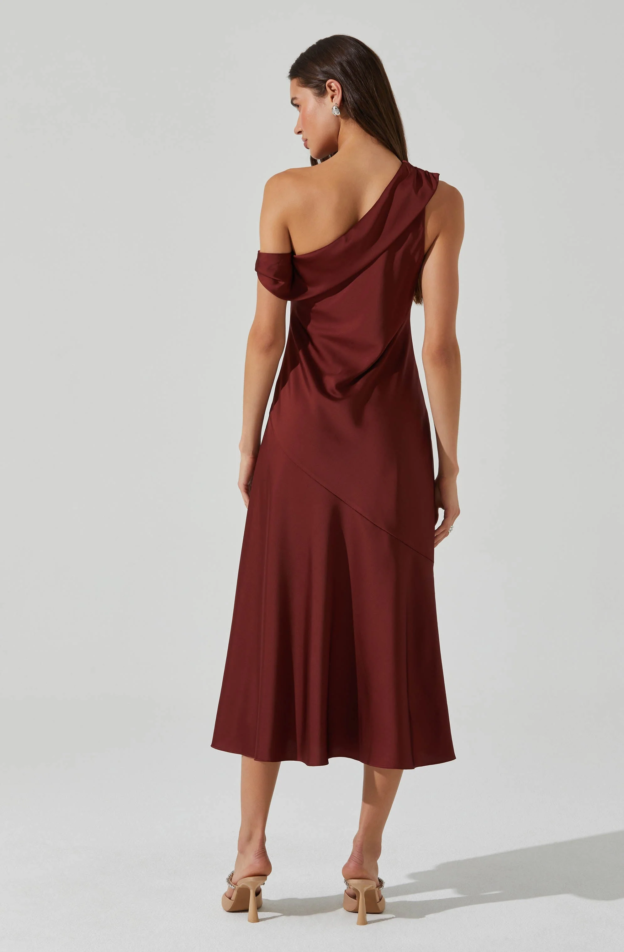 Orissa Satin Off Shoulder Dress