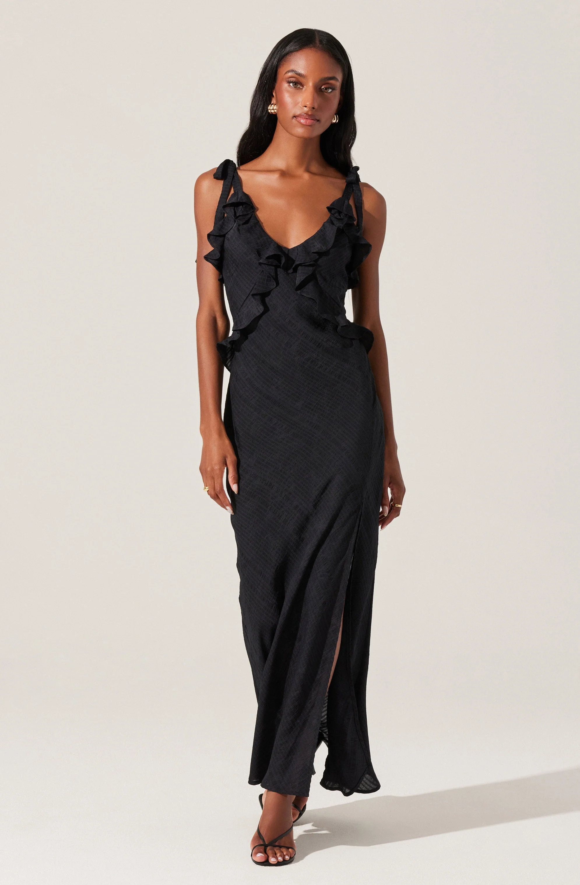 Sorbae Ruffle Maxi Dress