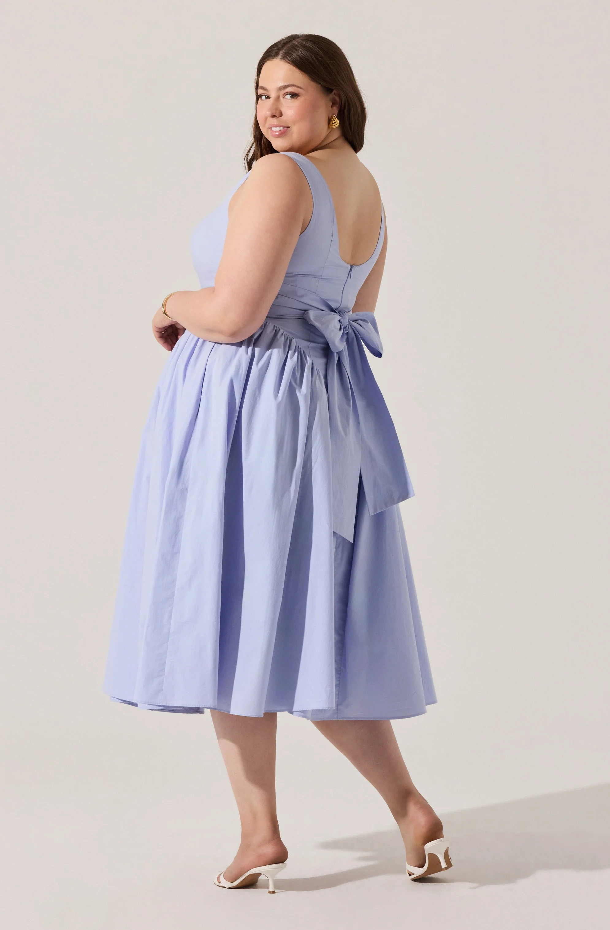 Vinya Poplin Drop Waist Dress