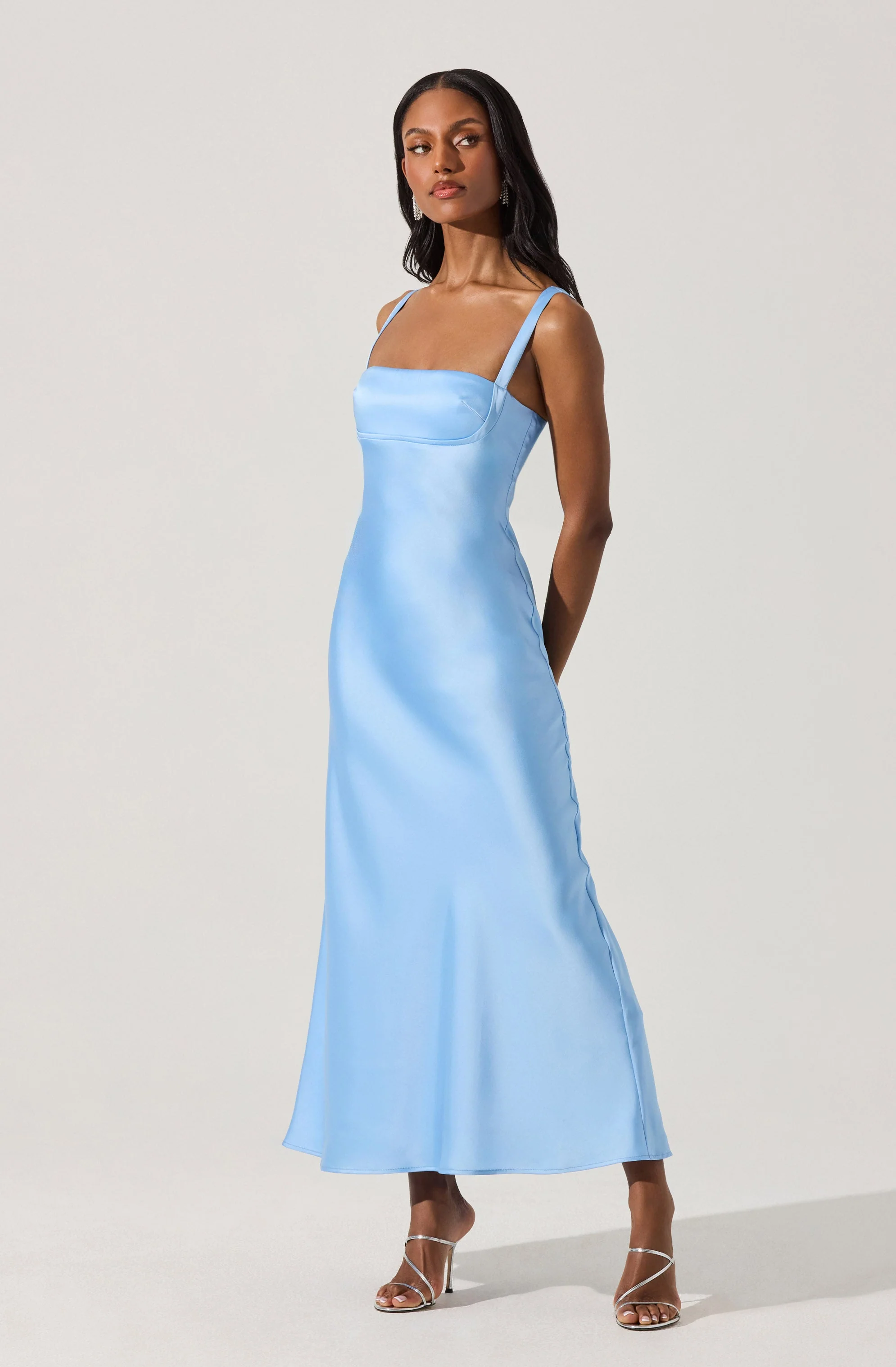Stacie Satin Maxi Dress