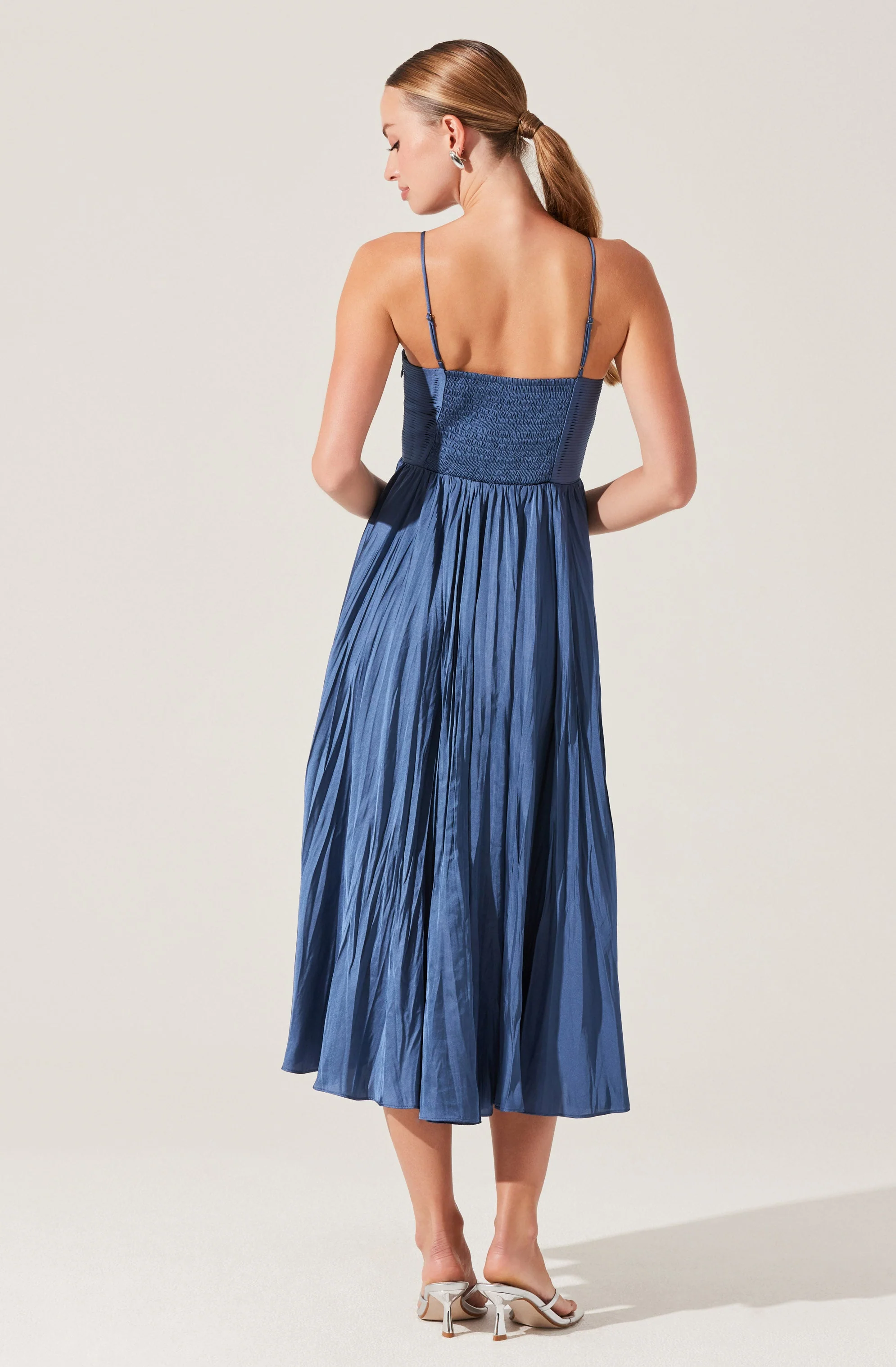 Maeve Pleated Midi Dress