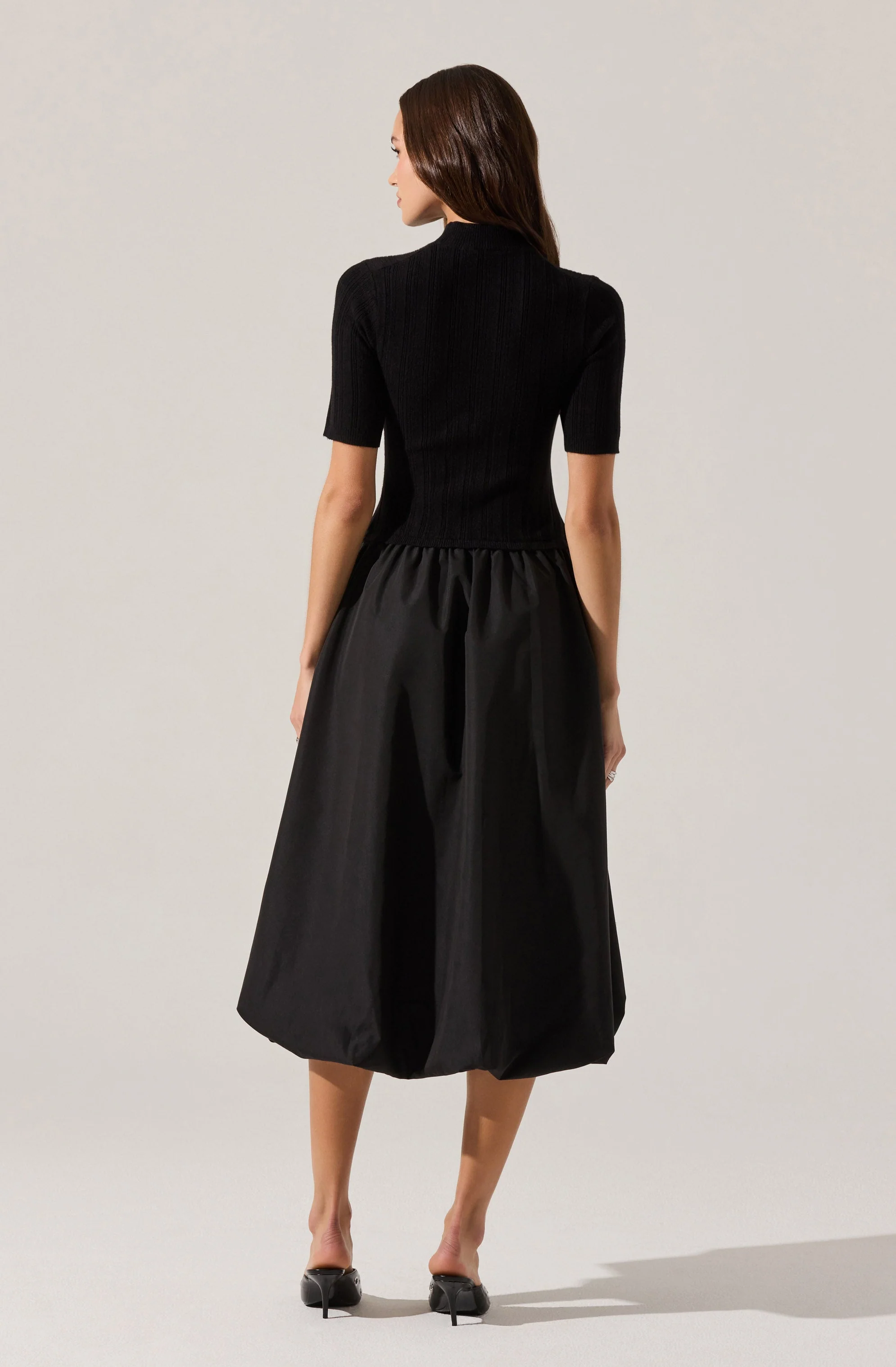 Caerlion Contrast Knit Midi Dress