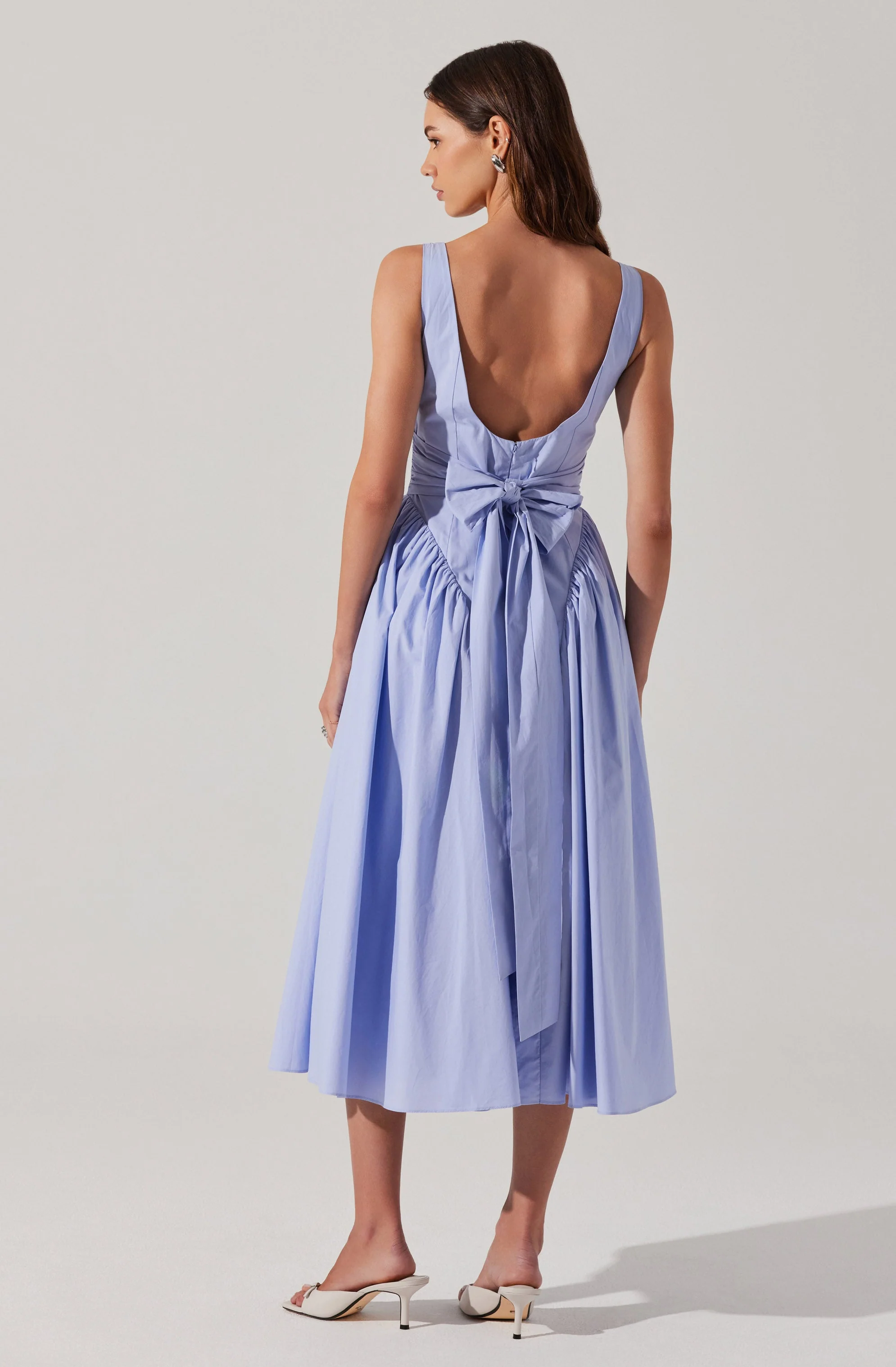 Vinya Poplin Drop Waist Dress