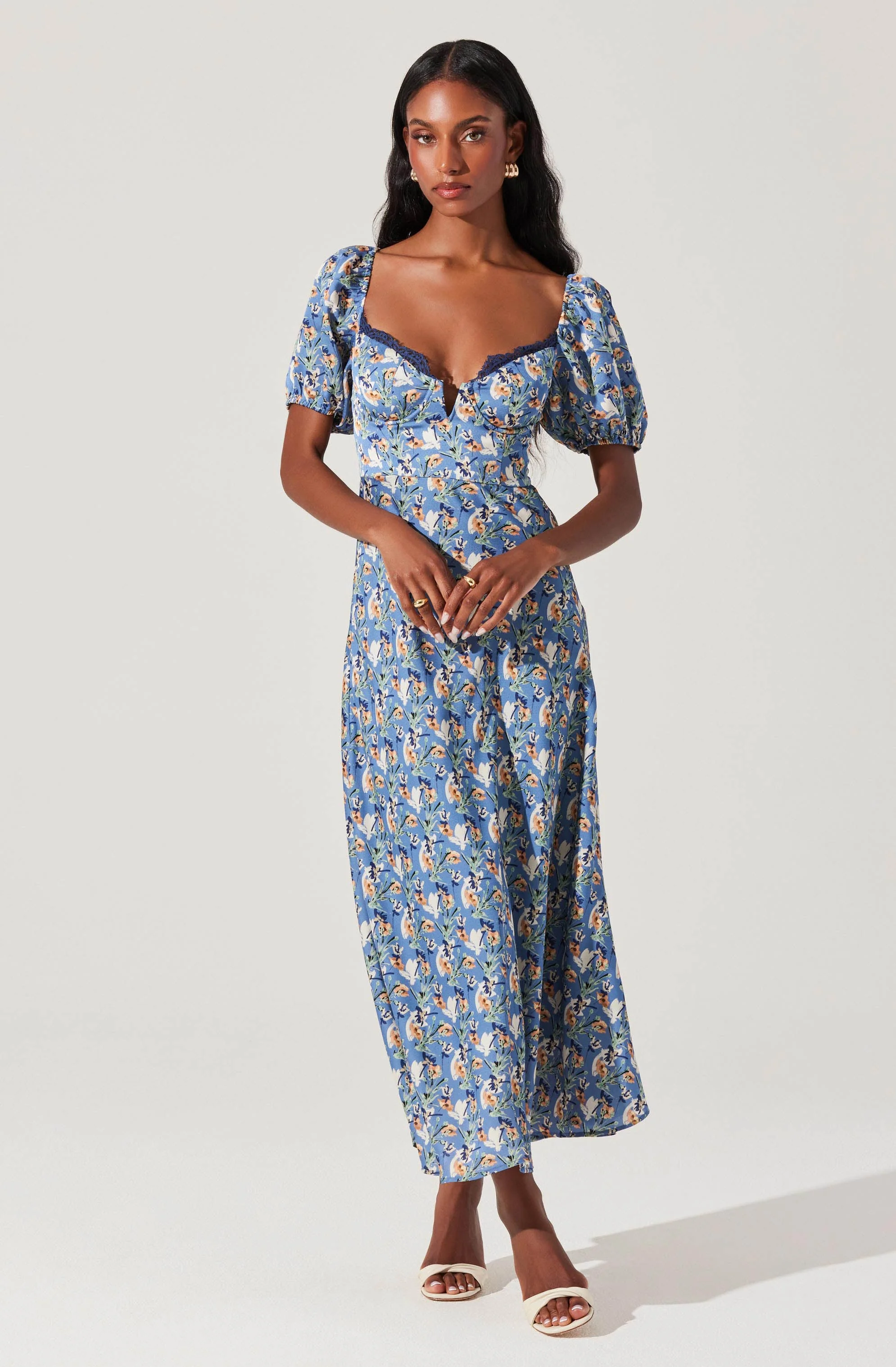 Sylvie Floral Bustier Maxi Dress
