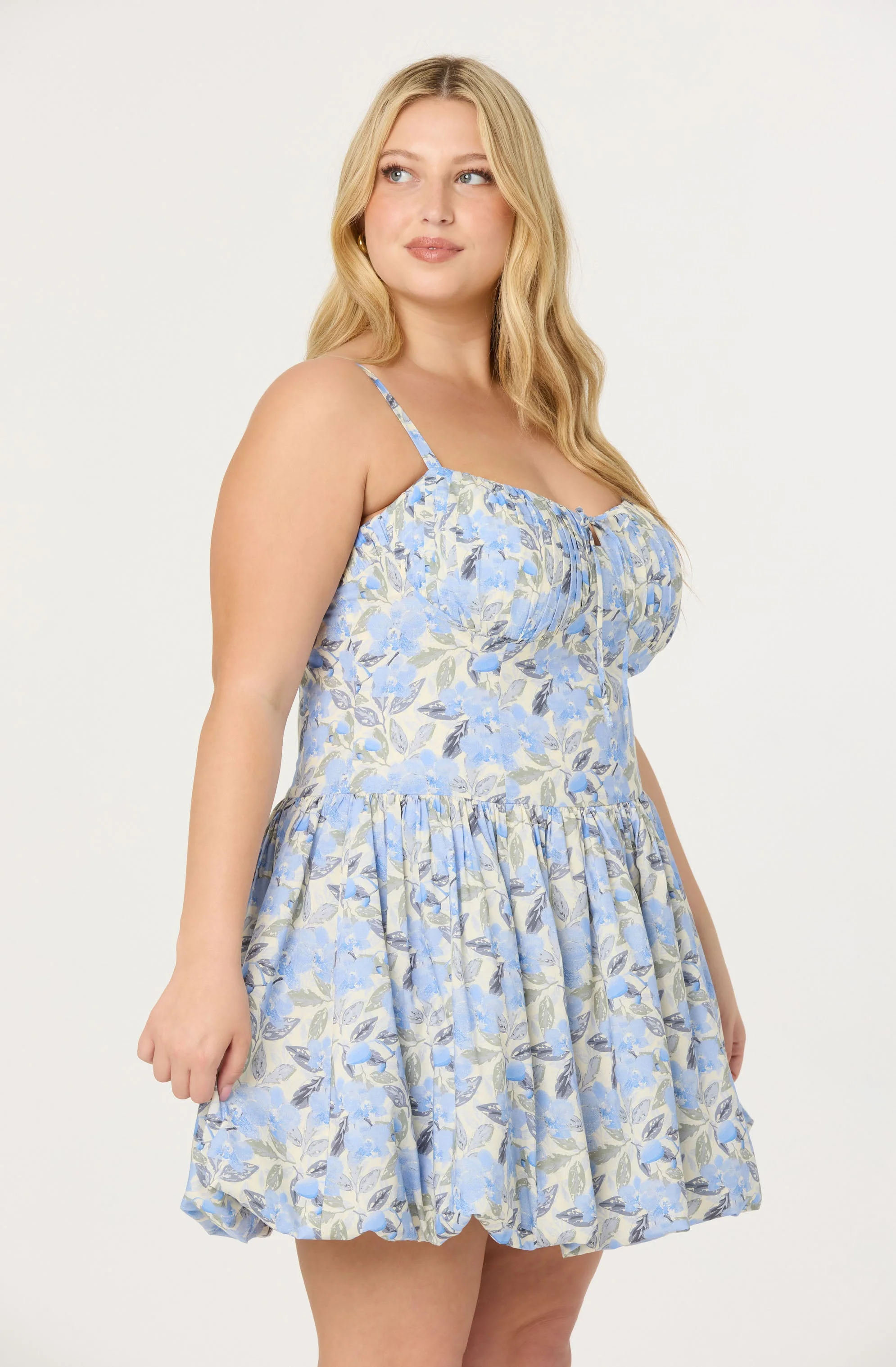 Larissa Floral Bubble Mini Dress