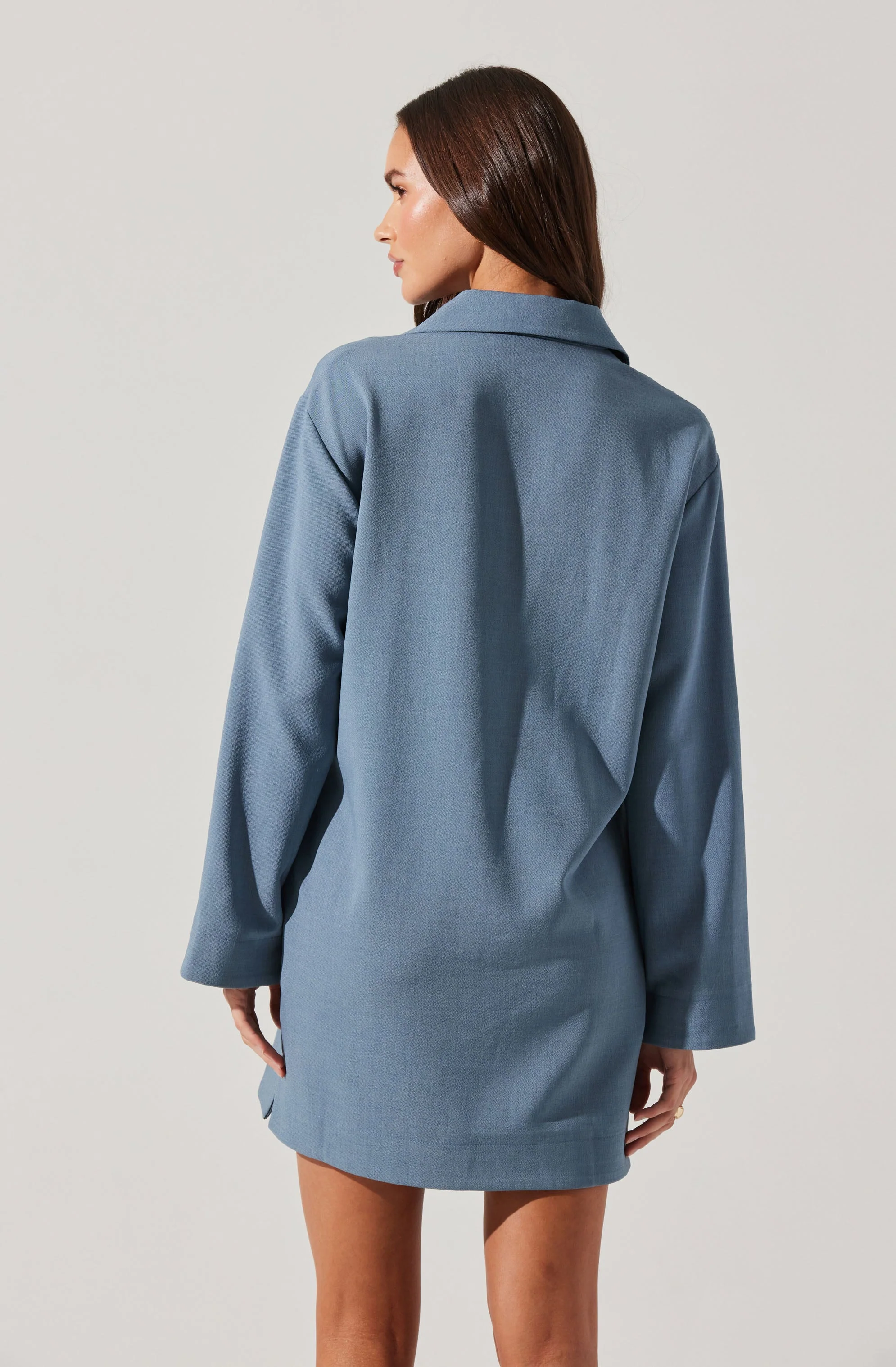 V-Neck Woven Mini Dress