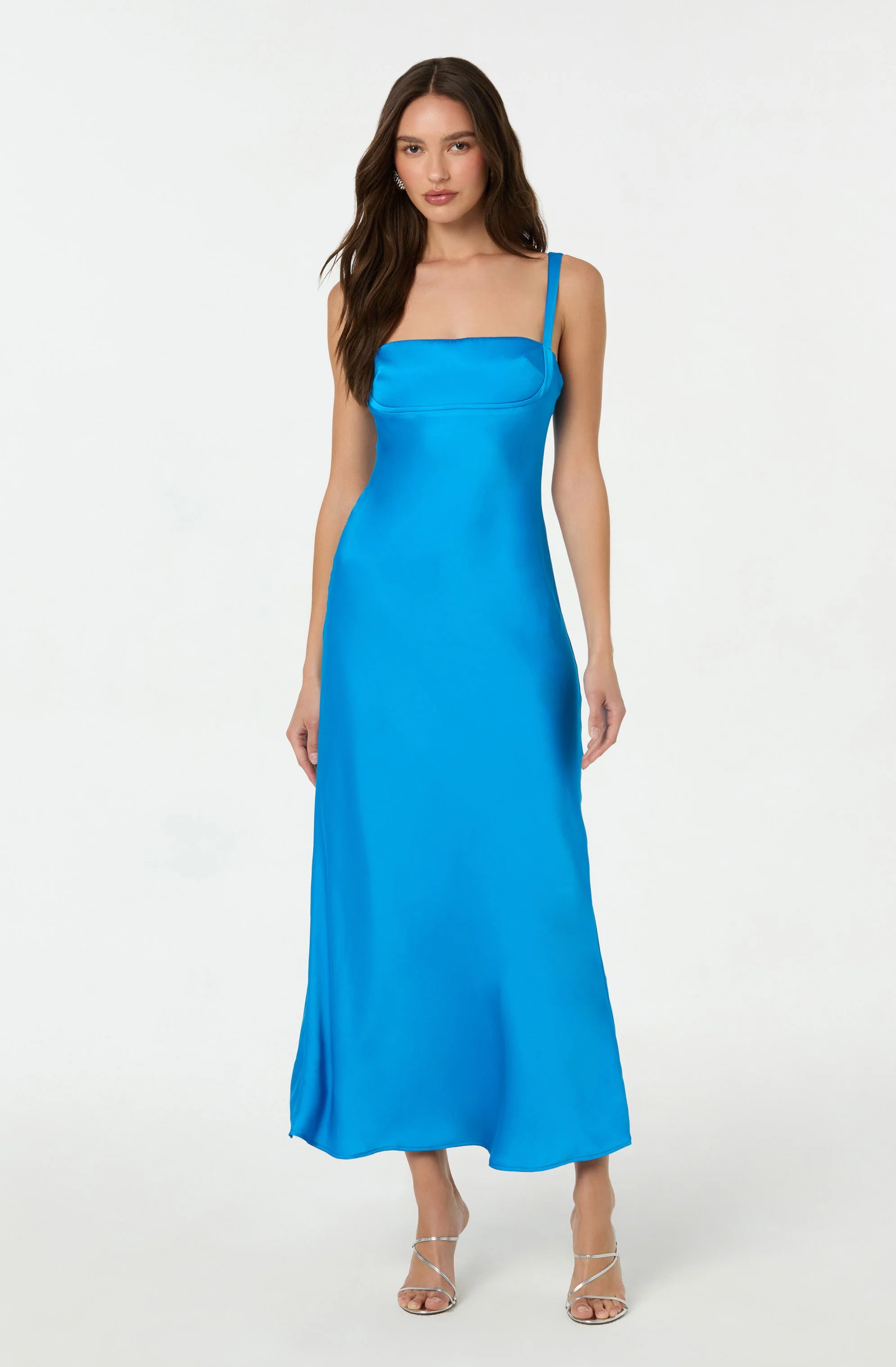 Stacie Satin Maxi Dress