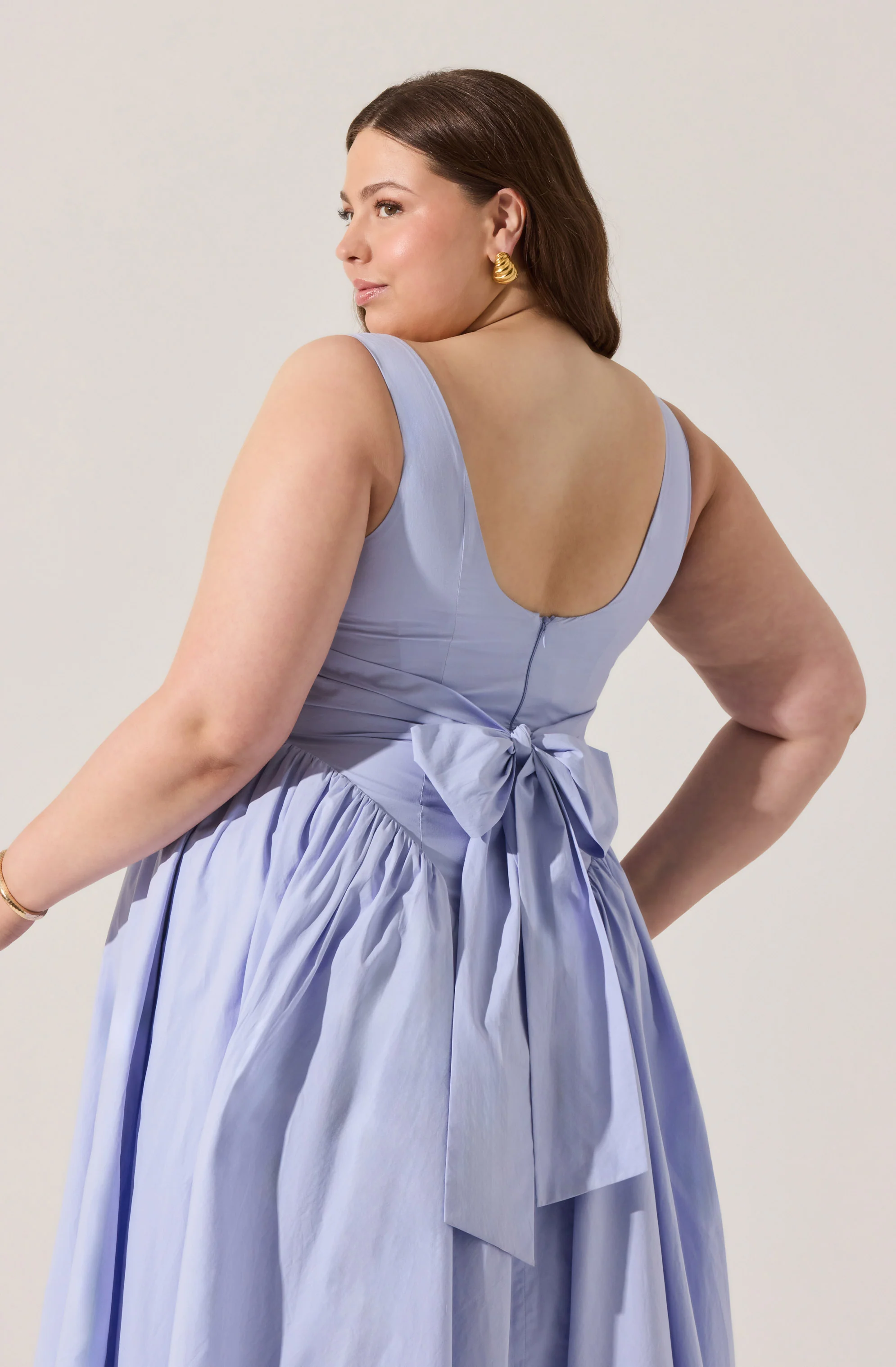 Vinya Poplin Drop Waist Dress