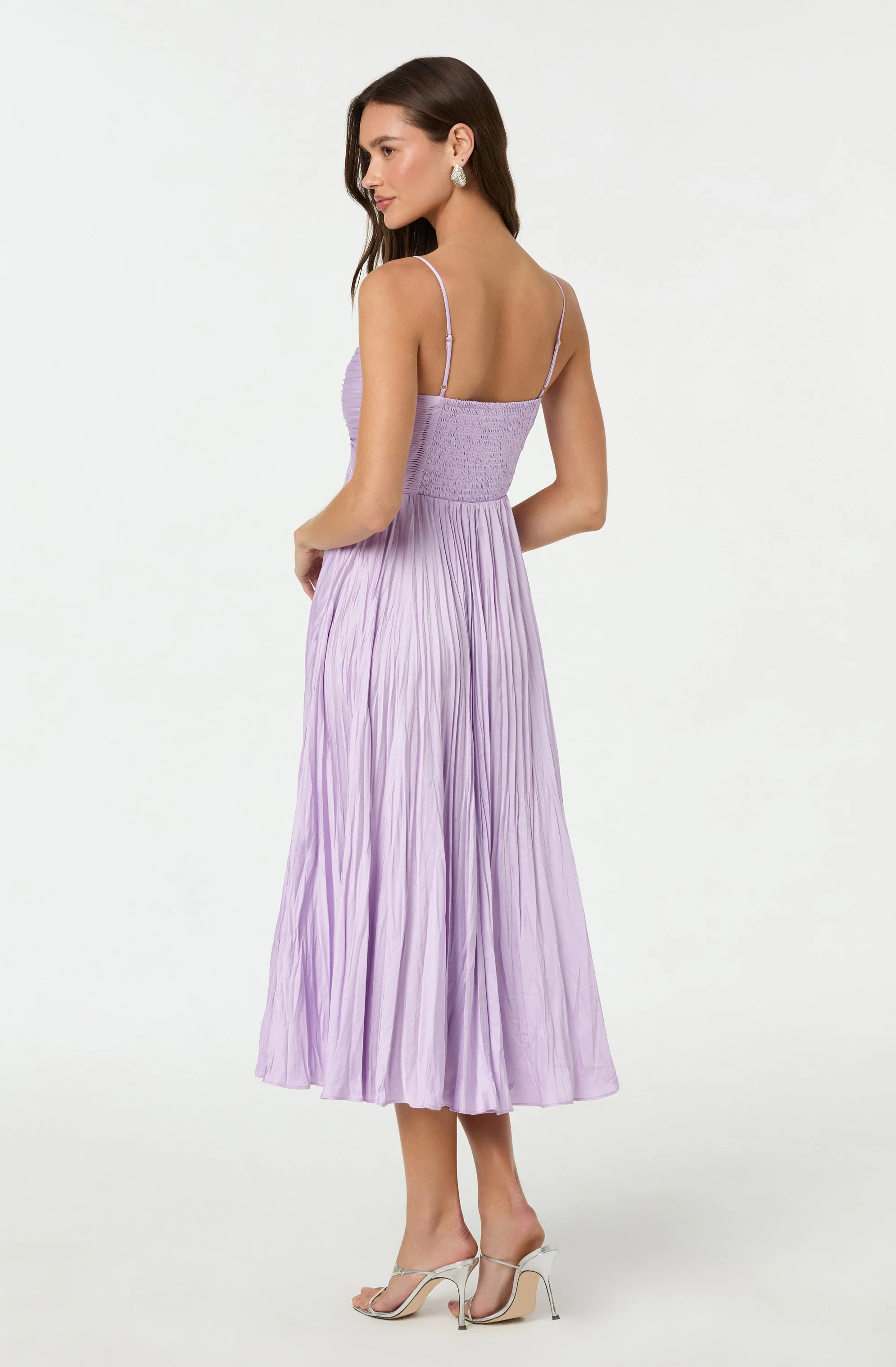 Maeve Pleated Midi Dress