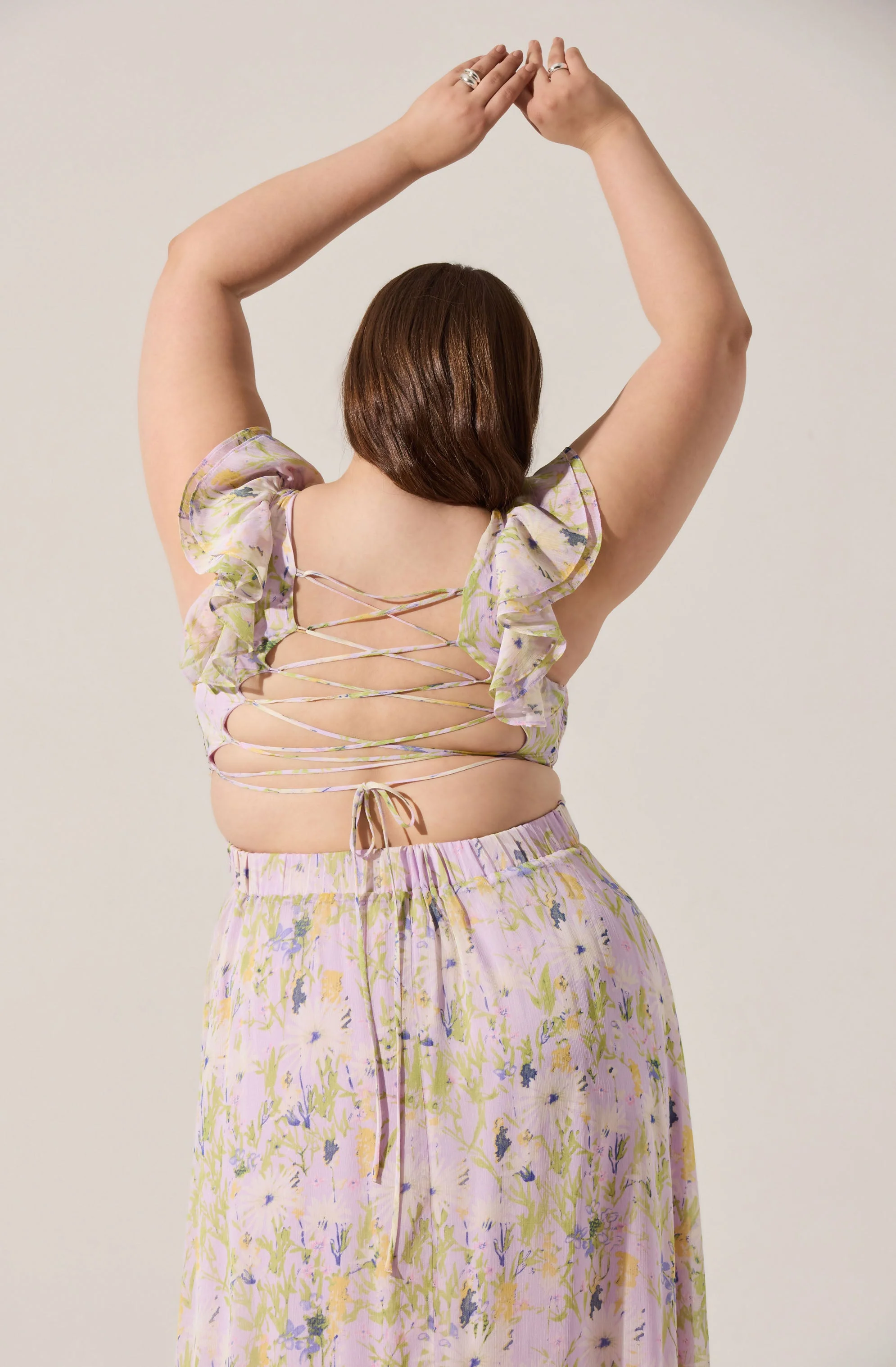 Primrose Floral Strappy Back Maxi Dress