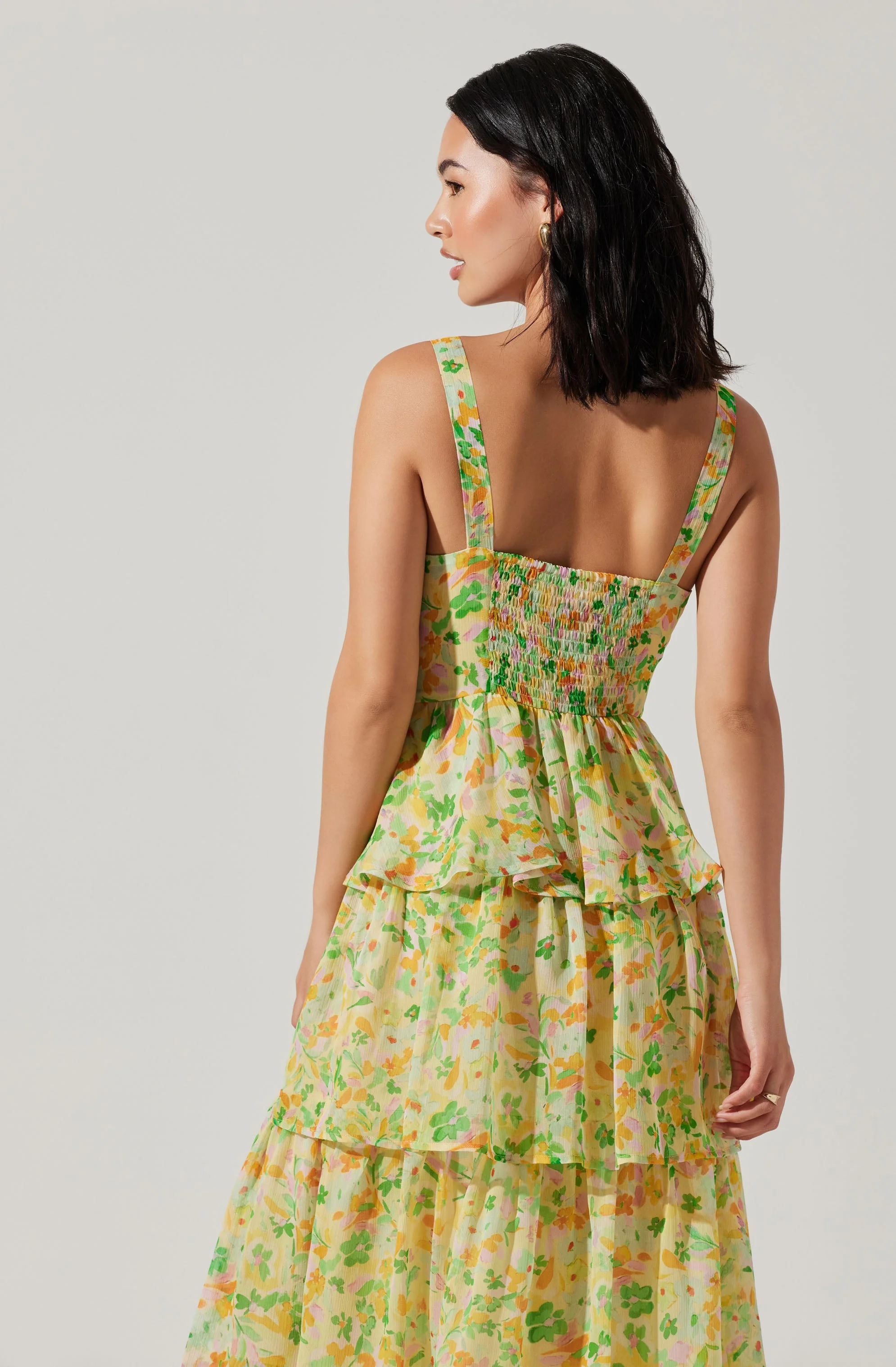 Midsummer Floral Tiered Maxi Dress