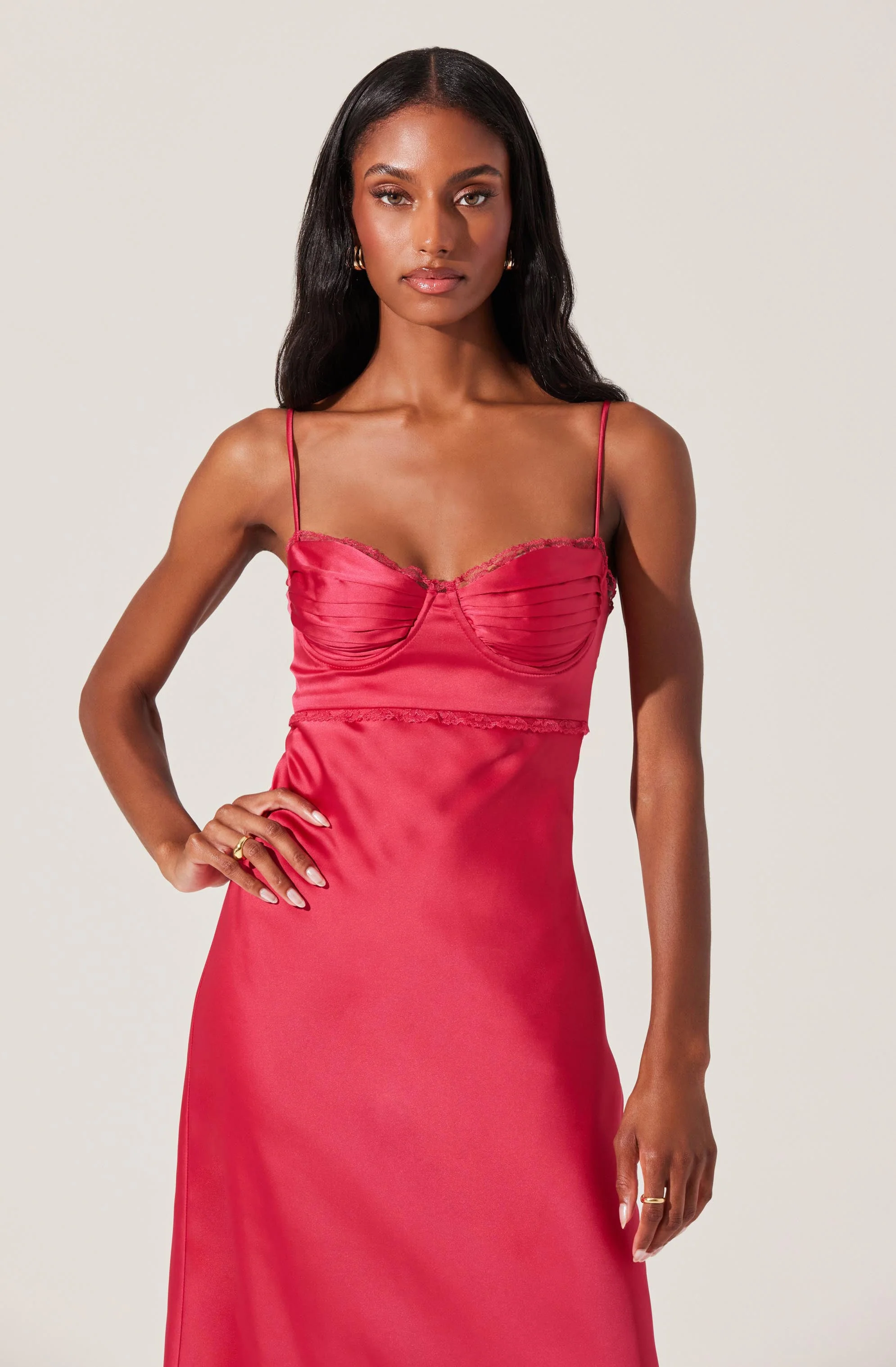 Florianne Satin Maxi Dress