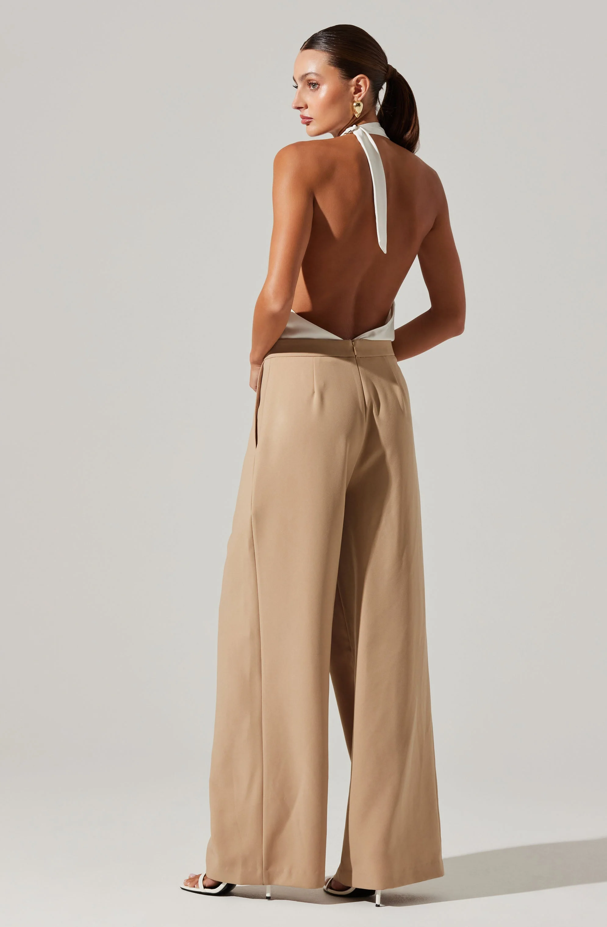 Aryn Cowl Neck Halter Jumpsuit