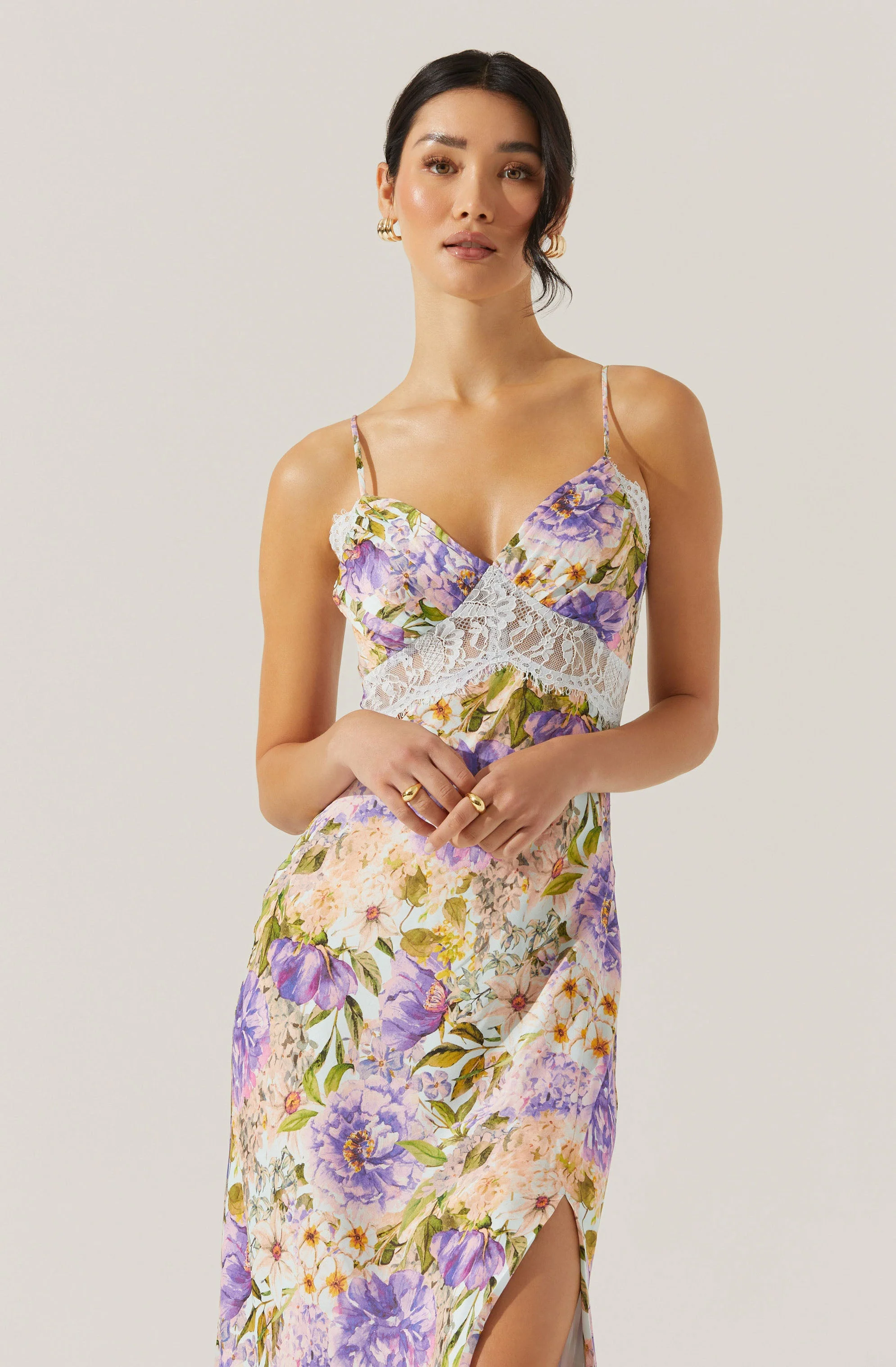 Ivanna Floral Lace Maxi Dress