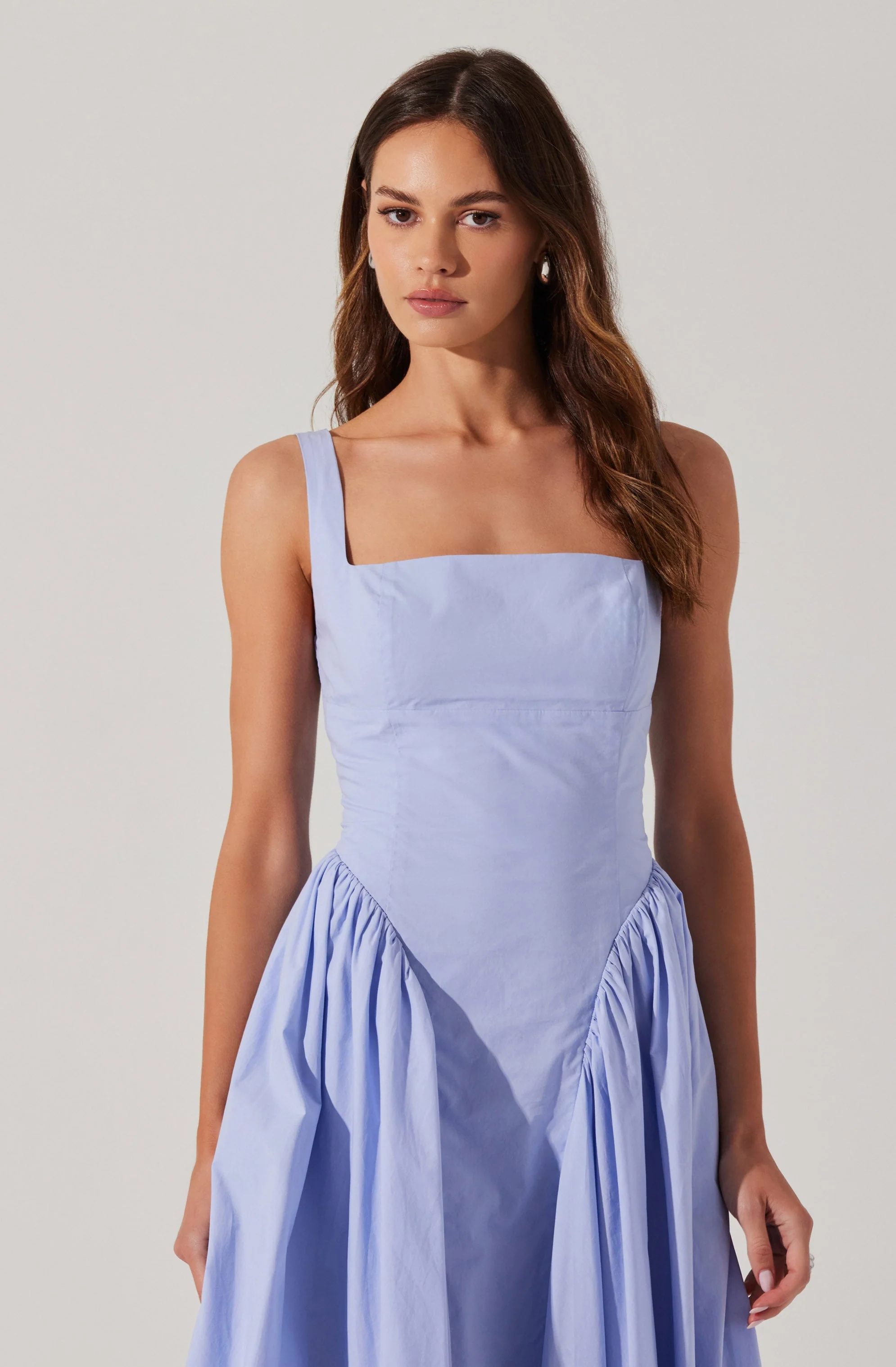 Vinya Poplin Drop Waist Dress