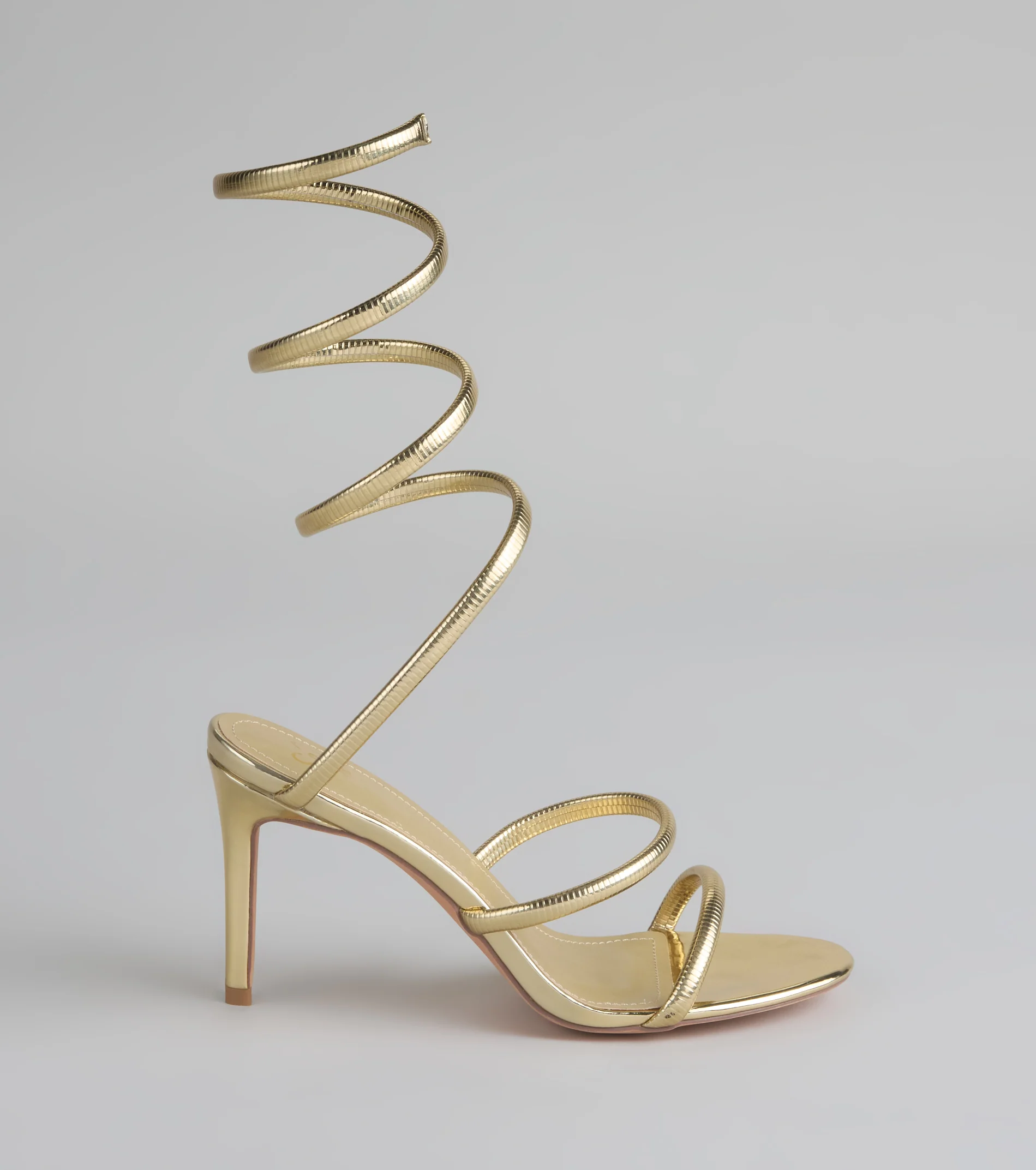 Golden Hour Spiral Stiletto Heels