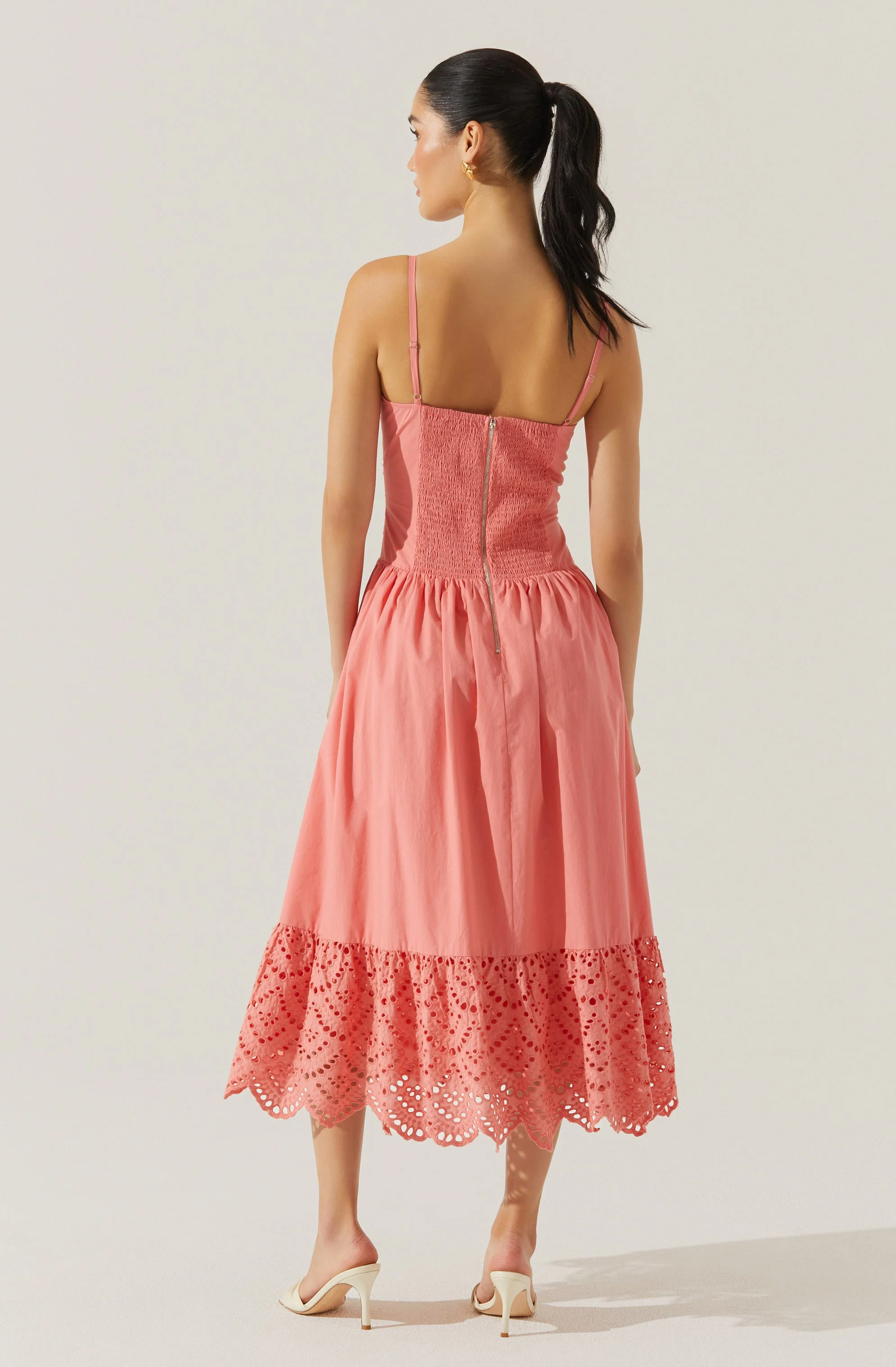 Nathalia Eyelet Midi Dress