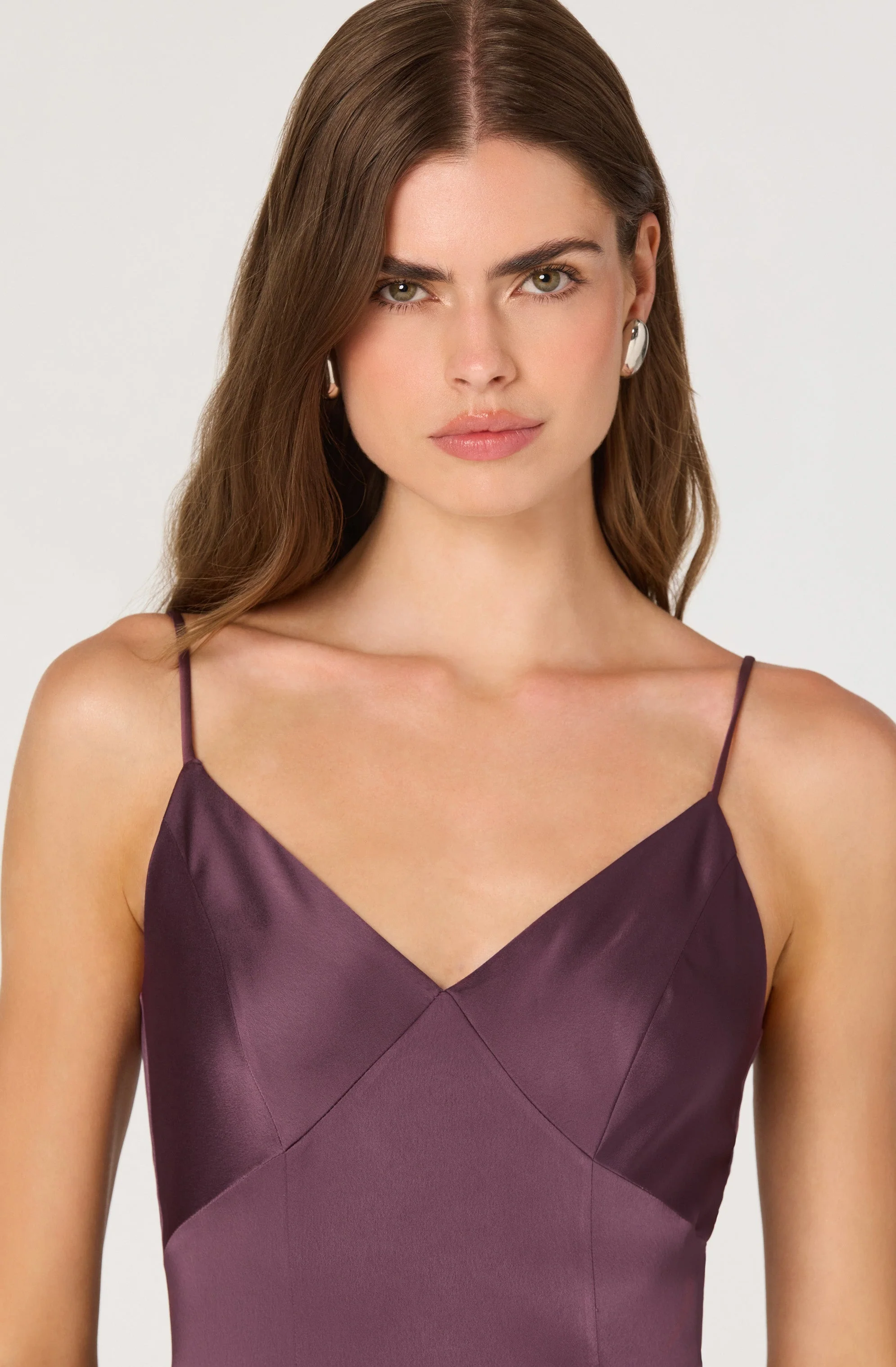 Pleated Drop Waist Maxi Dress