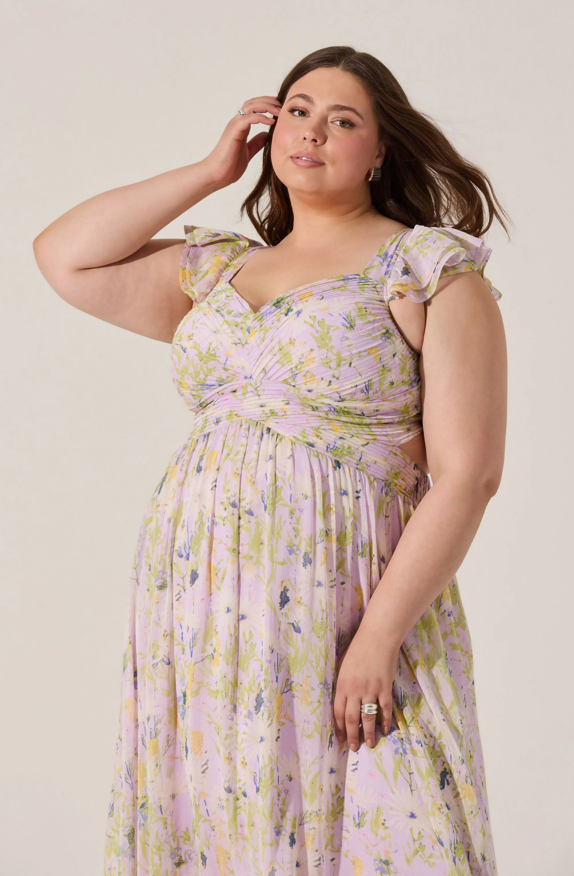 Primrose Floral Strappy Back Maxi Dress