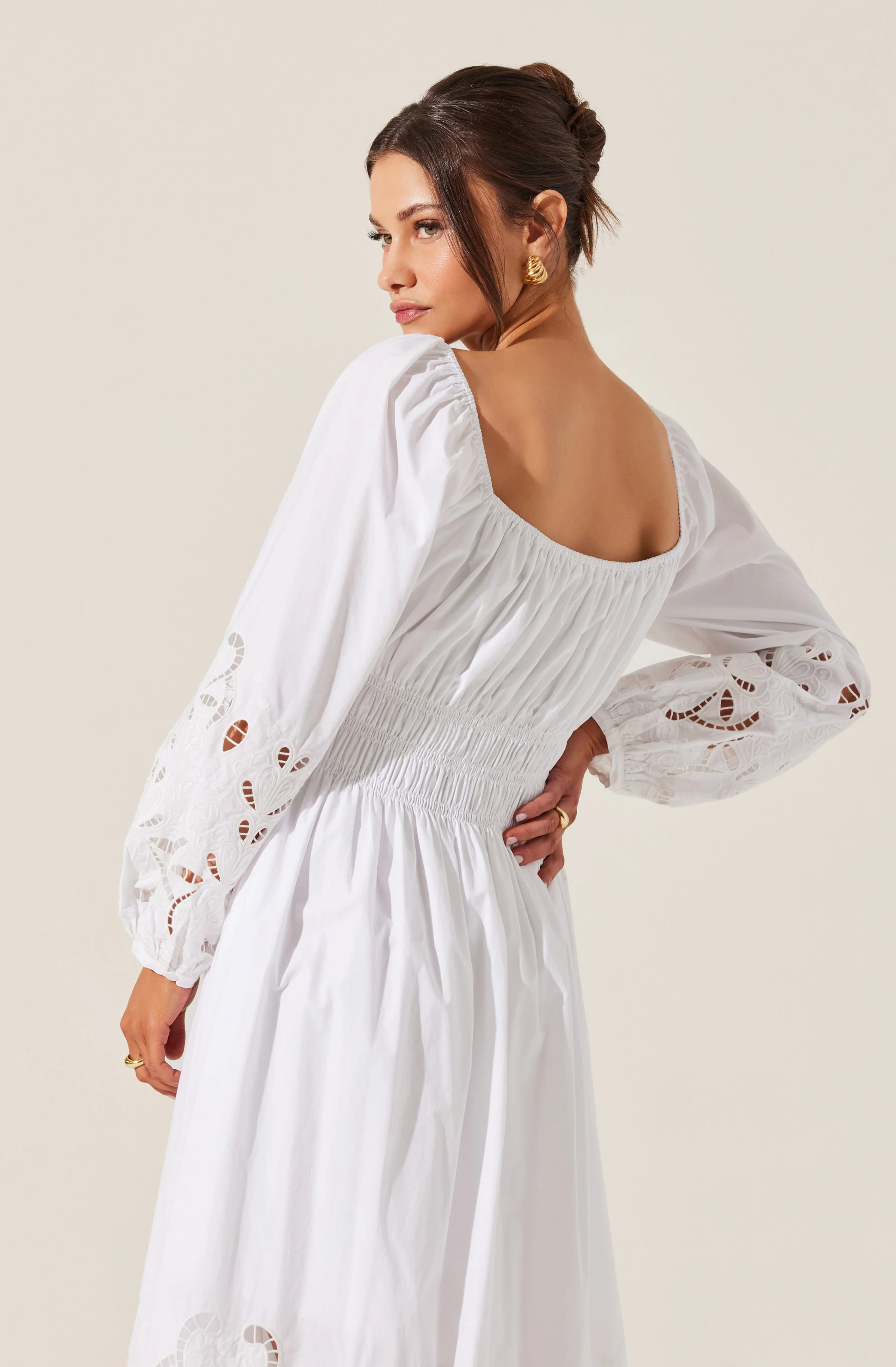 Wisnia Eyelet Embroidered Dress