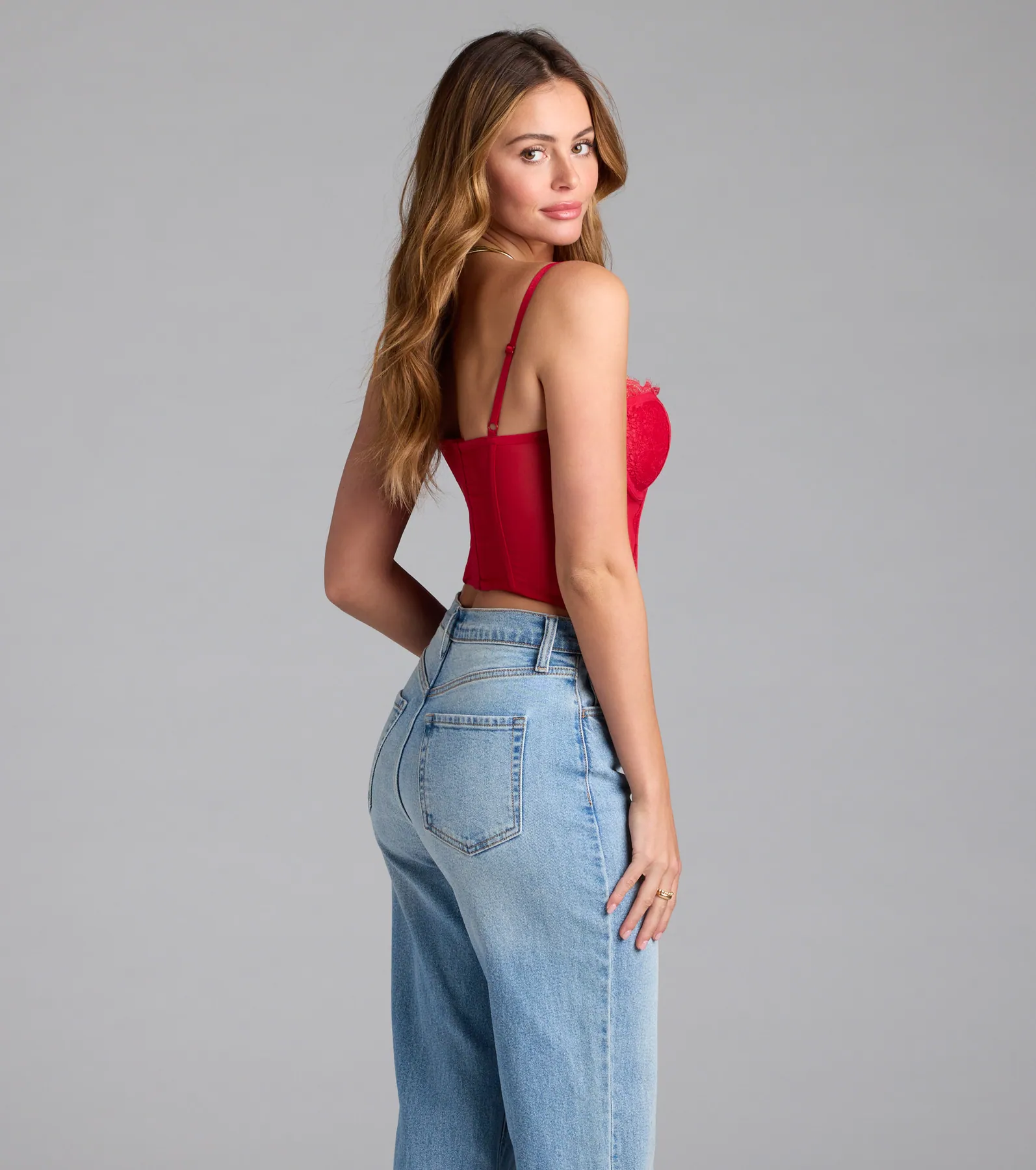 Total Bombshell Lace Corset Top