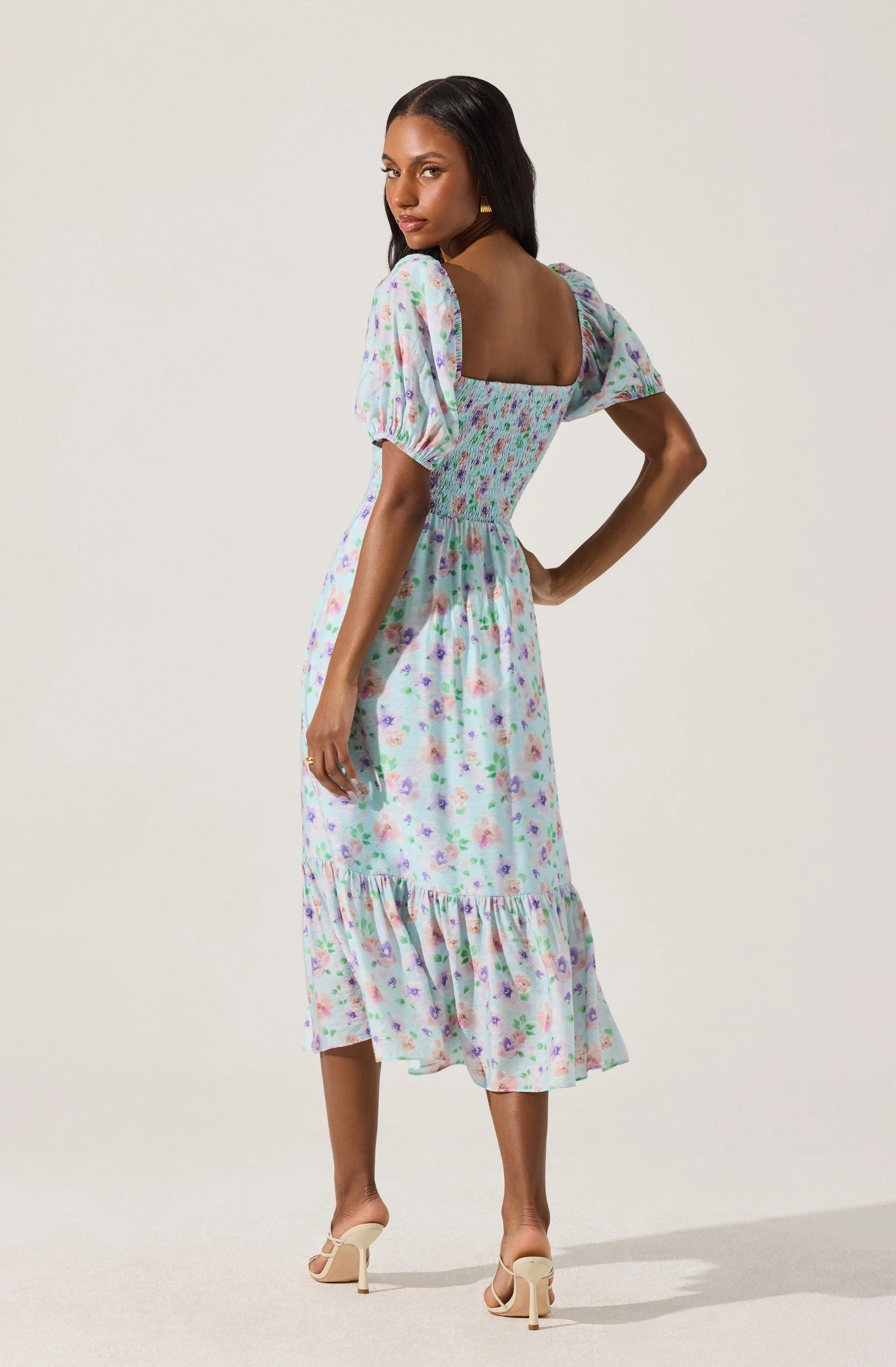 Lace Trim Bustier Midi Dress