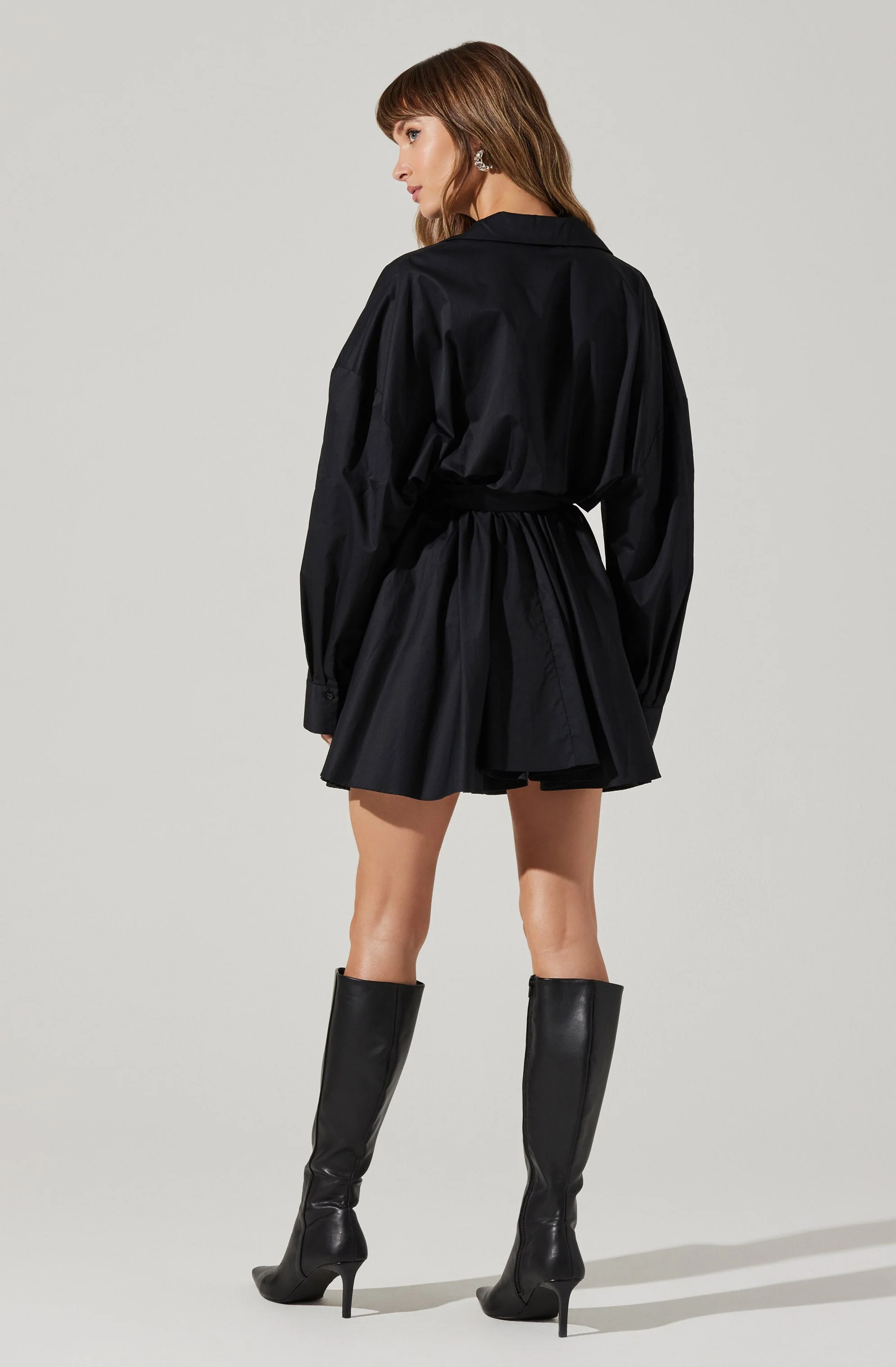 Winica Belted Mini Shirtdress