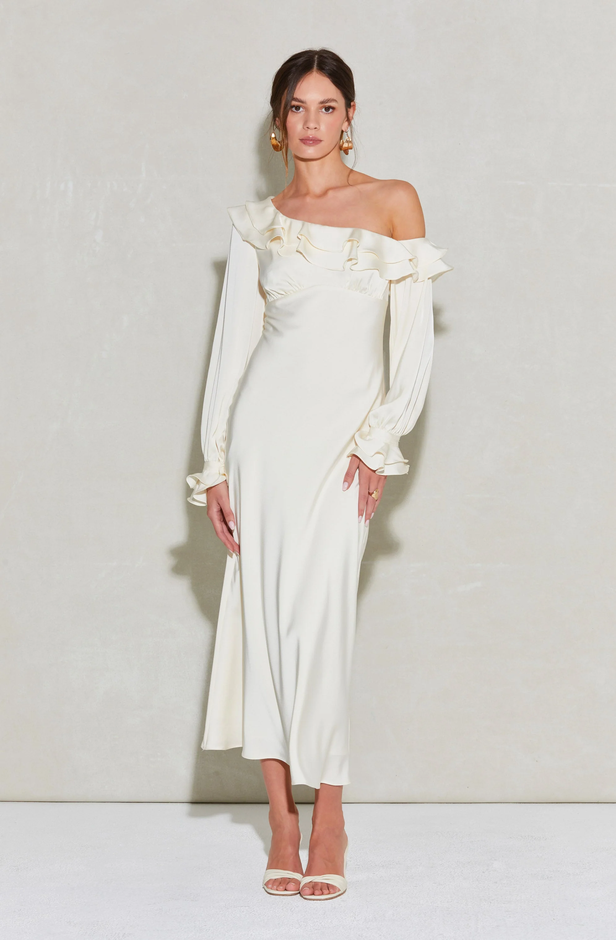 Coraline Satin Midi Dress