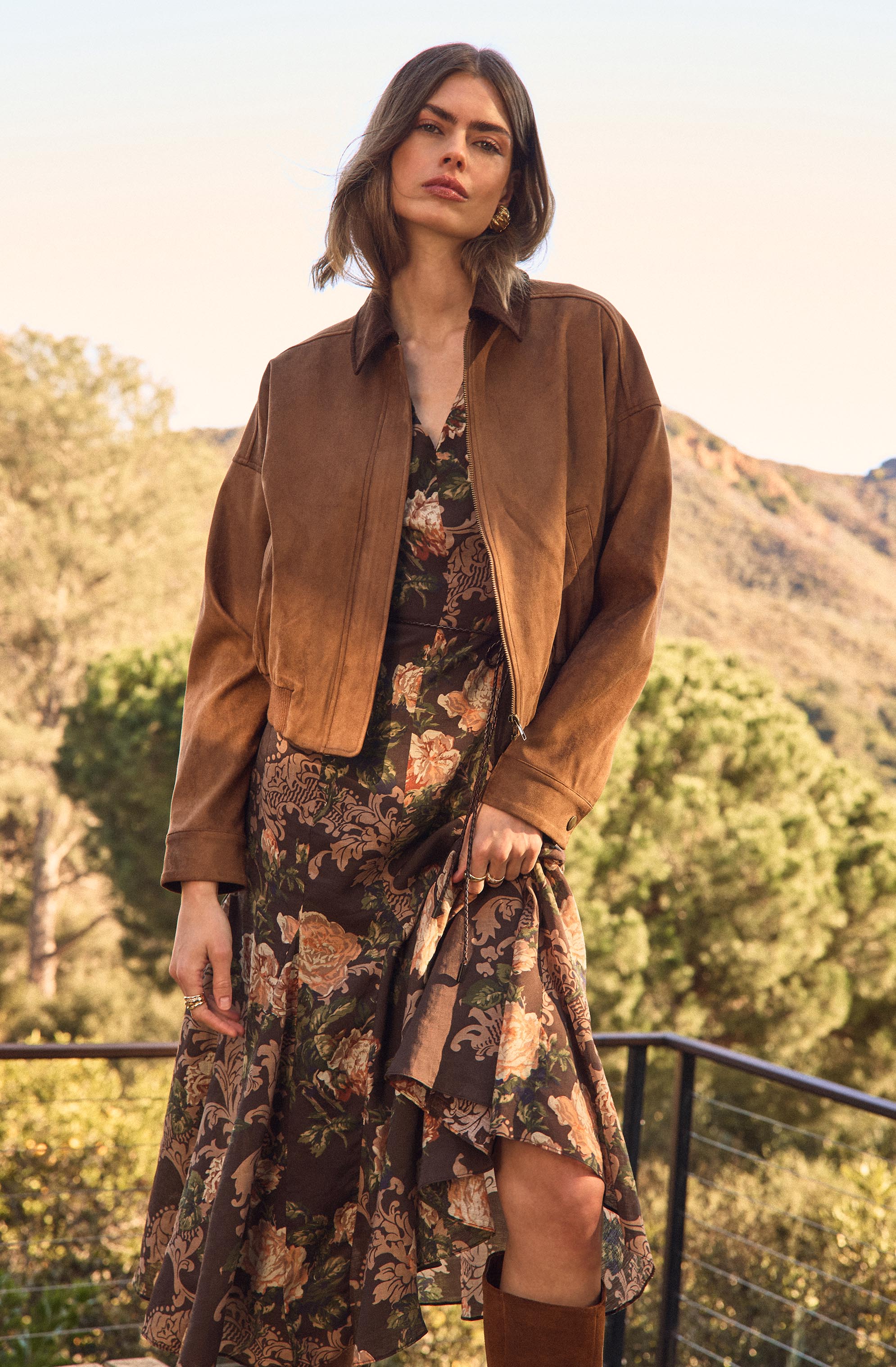 Lavena V-Neck Puff Sleeve Dress