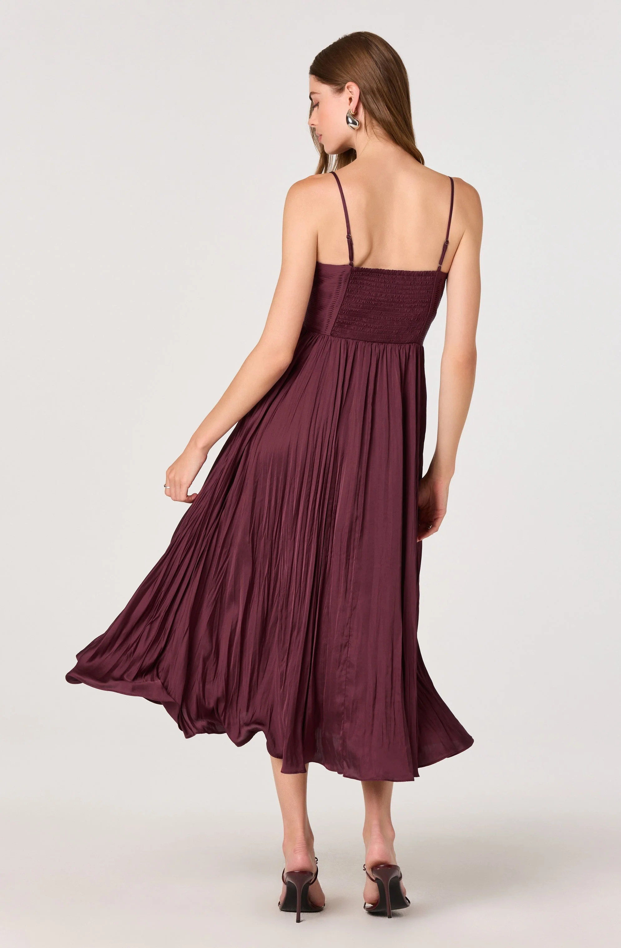 Maeve Pleated Midi Dress