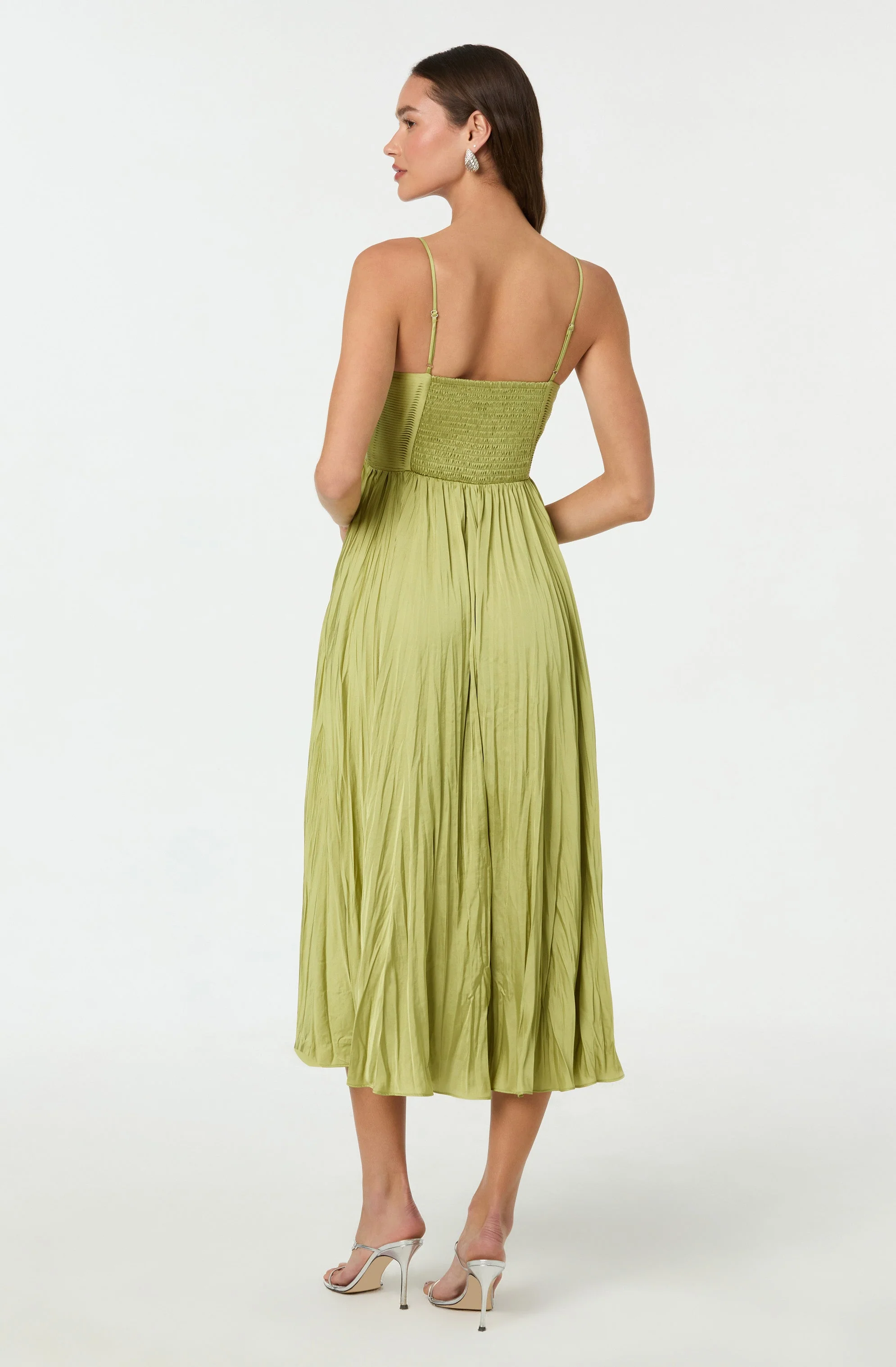 Maeve Pleated Midi Dress